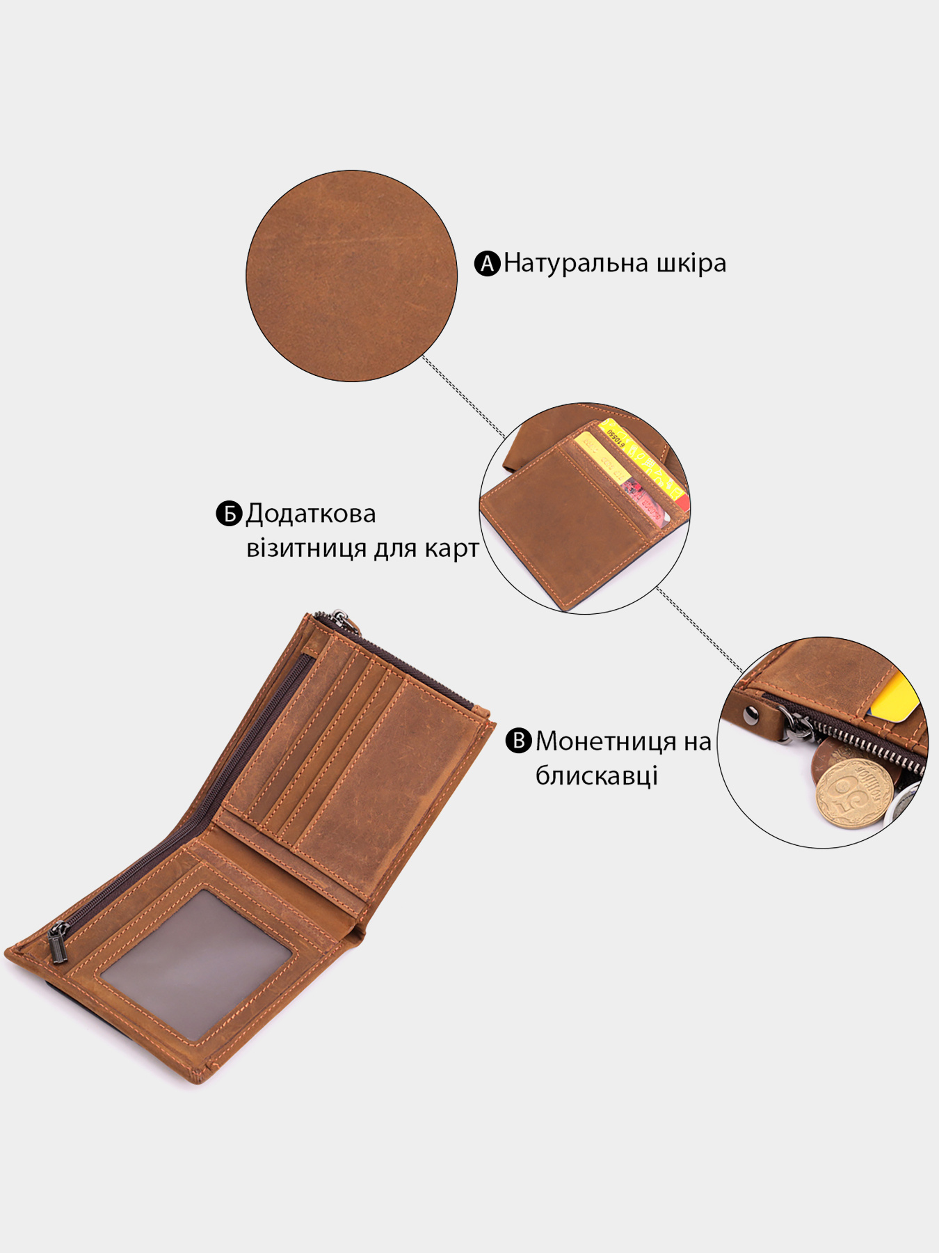 Кошелек Vintage модель bag24_22856 Фото