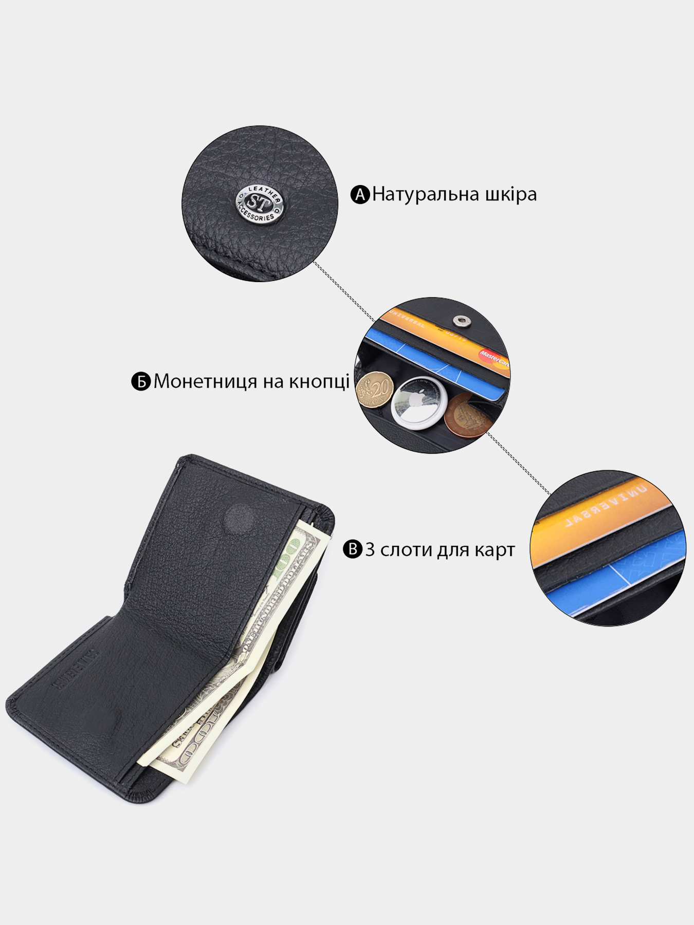 Гаманець ST Leather Accessories модель bag24_22690 Фото