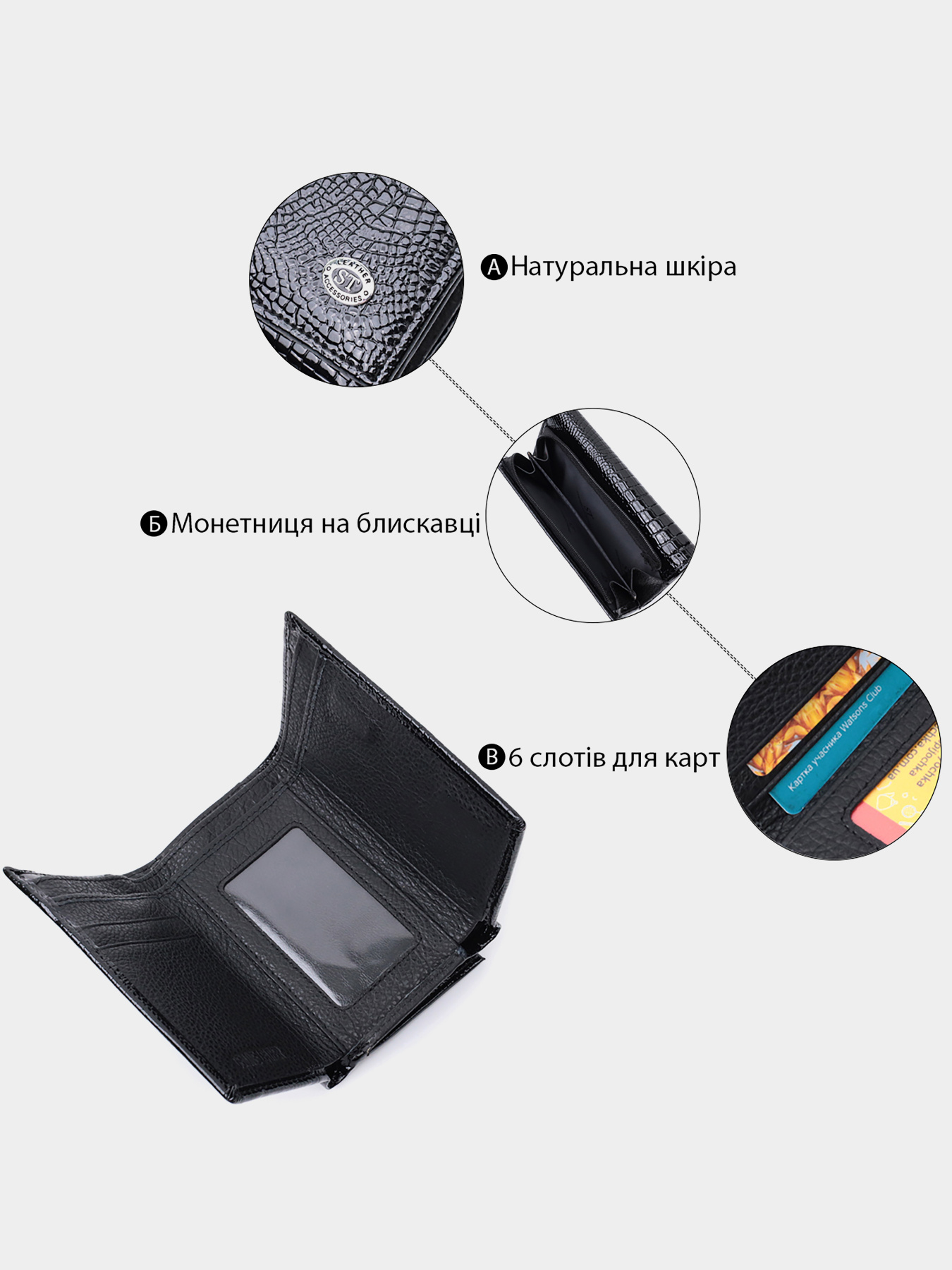 Гаманець ST Leather Accessories модель bag24_22707 Фото