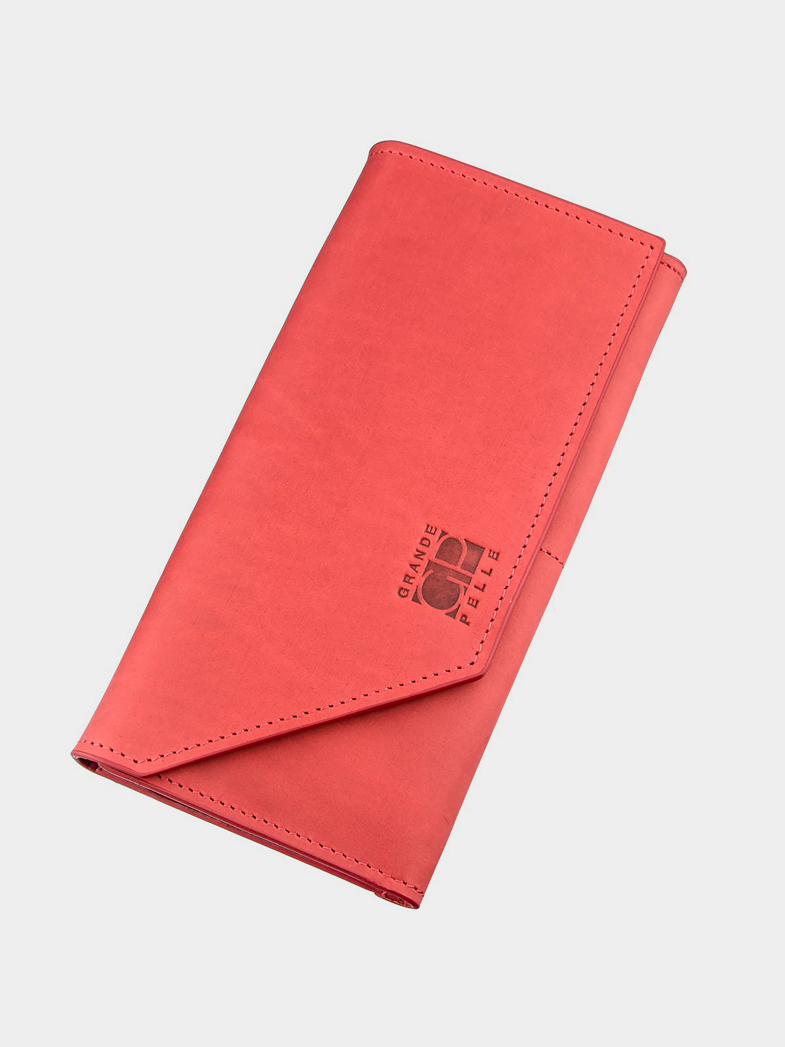 Grande Pelle Гаманець (bag24_11216) Жіноче колір - Червоний матеріал - Шкіра