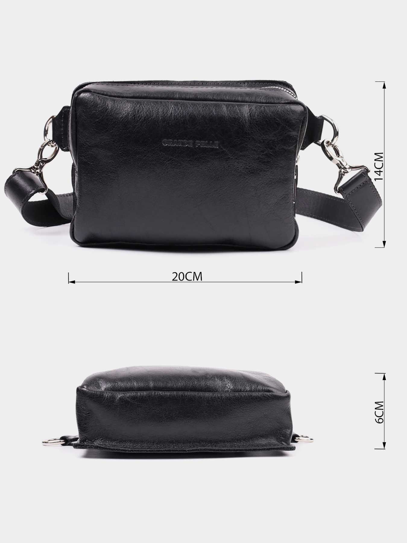 Кросс-боди Grande Pelle модель bag24_22576 Фото