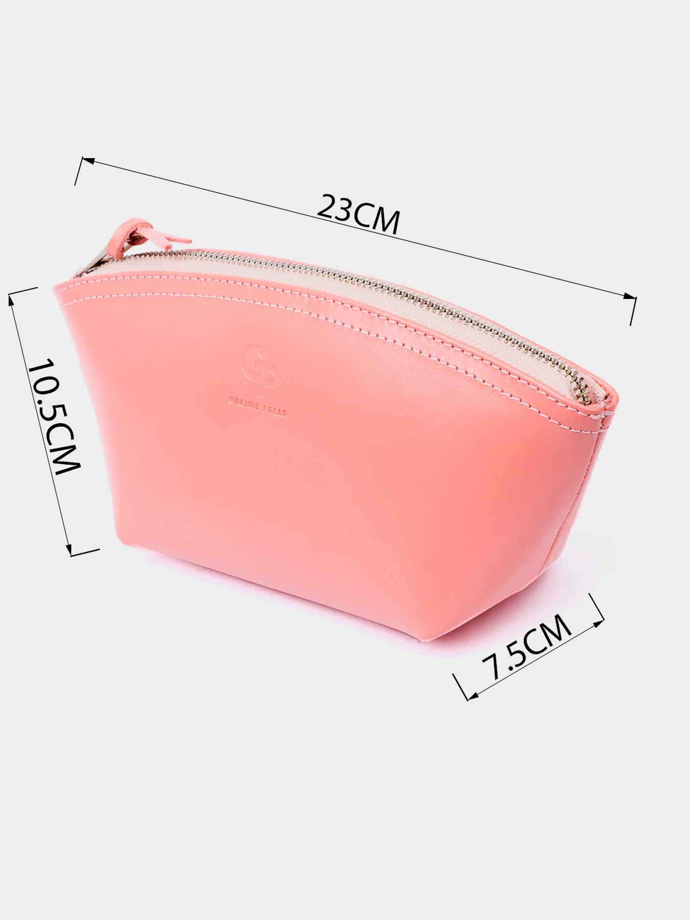 Женская косметичка из кожи Amelin GRANDE PELLE  Пудровая Grande Pelle модель bag24_11299 Фото