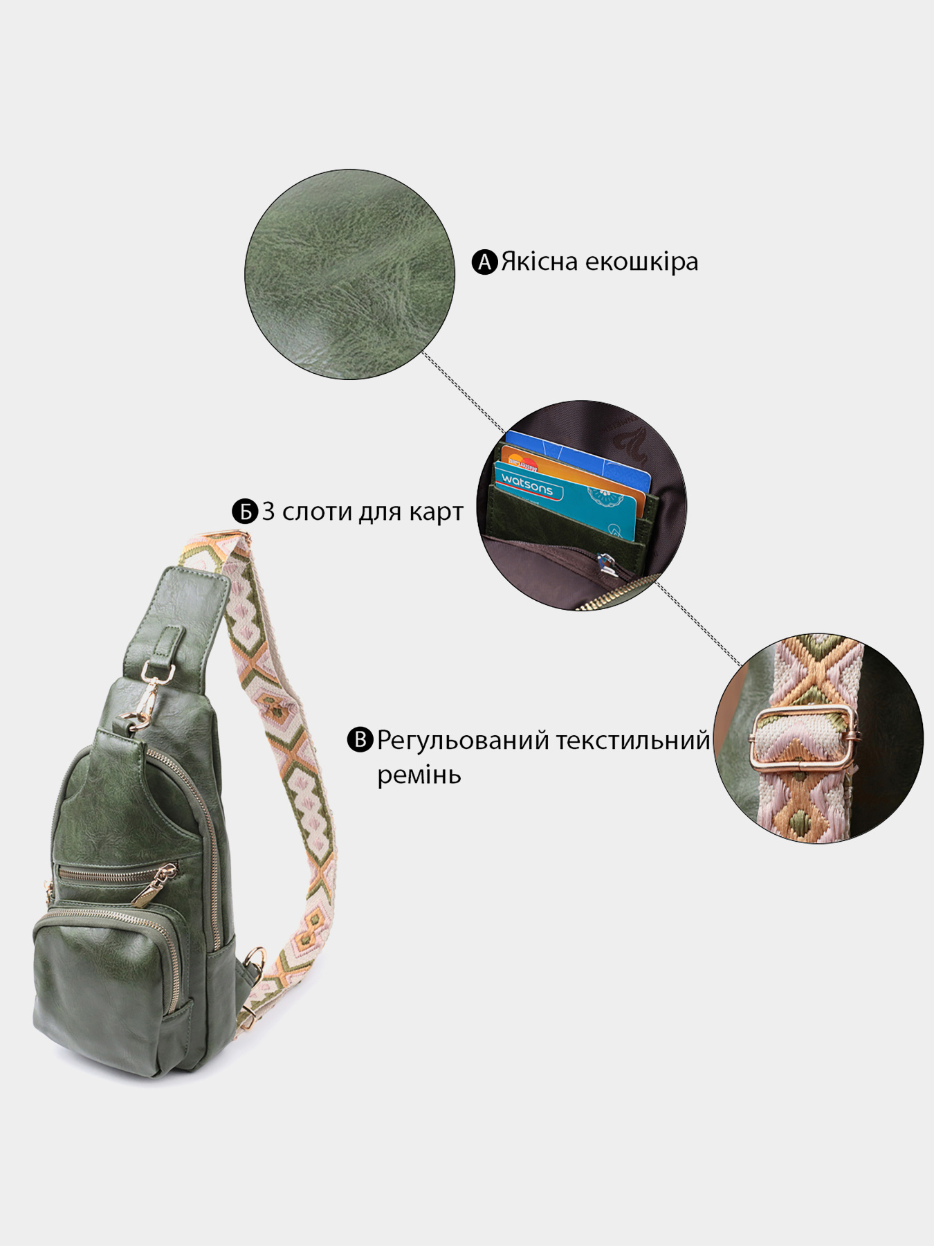 Кросс-боди Vintage модель bag24_22755 Фото