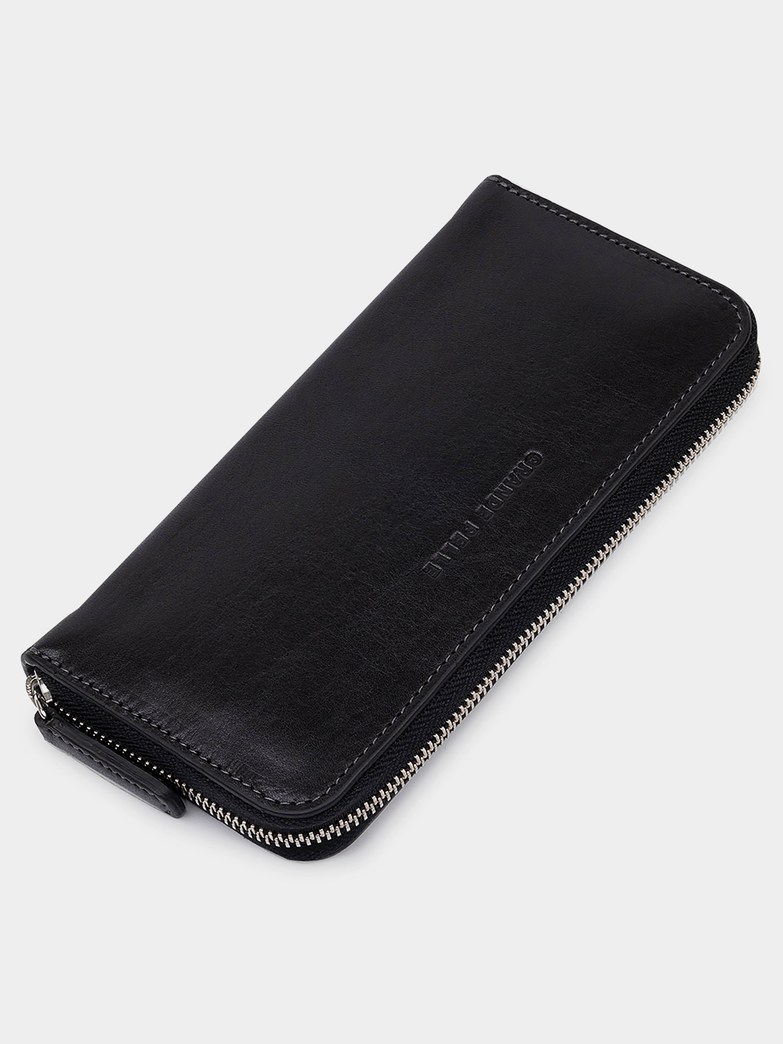 Grande Pelle Гаманець (bag24_11562) Жіноче колір - Чорний матеріал - Шкіра Grande Pelle - купити в Україні
