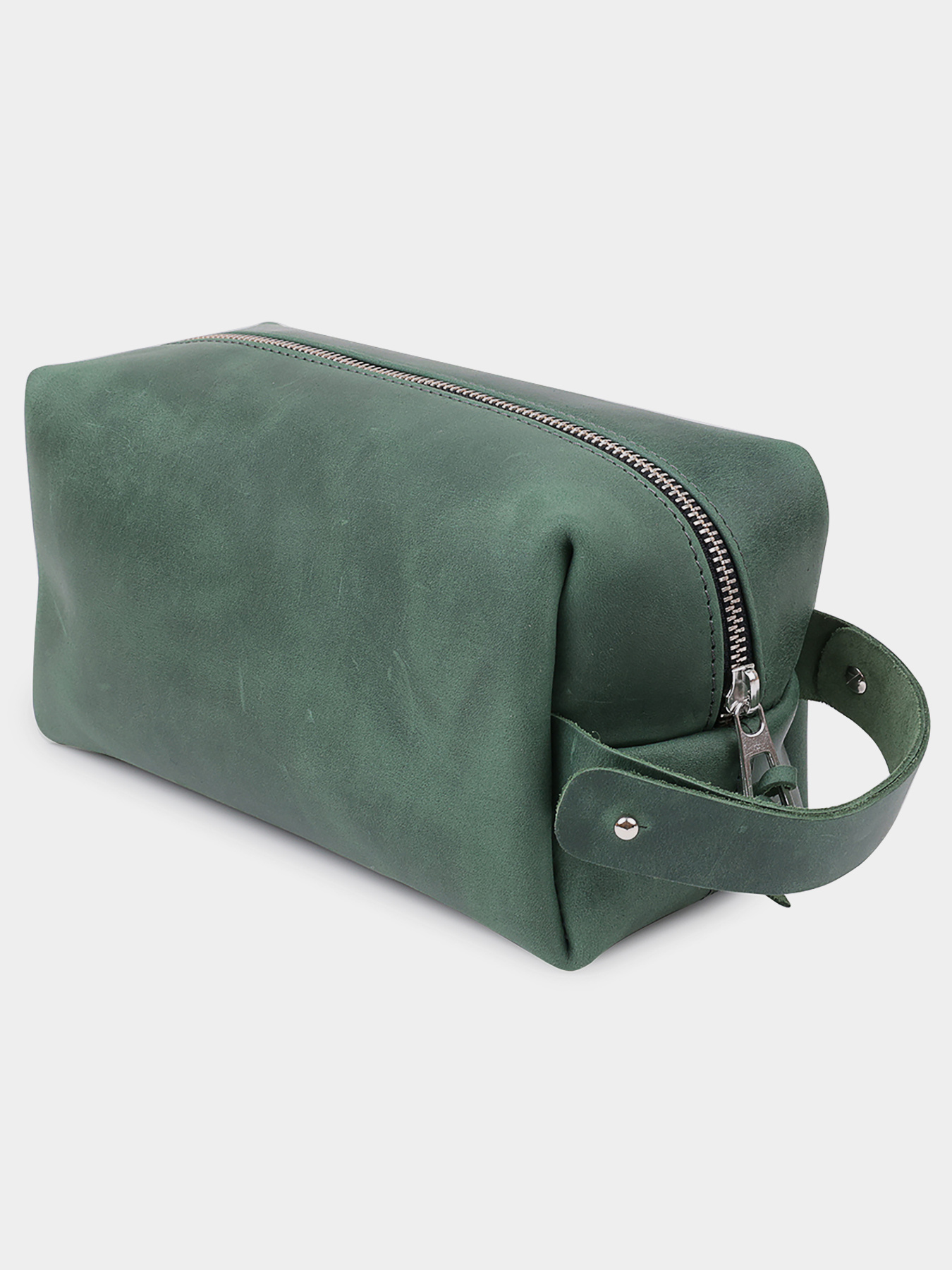 Кожаная Органайзер-косметичка унисекс GRANDE PELLE  Зеленый Grande Pelle модель bag24_11573 Фото