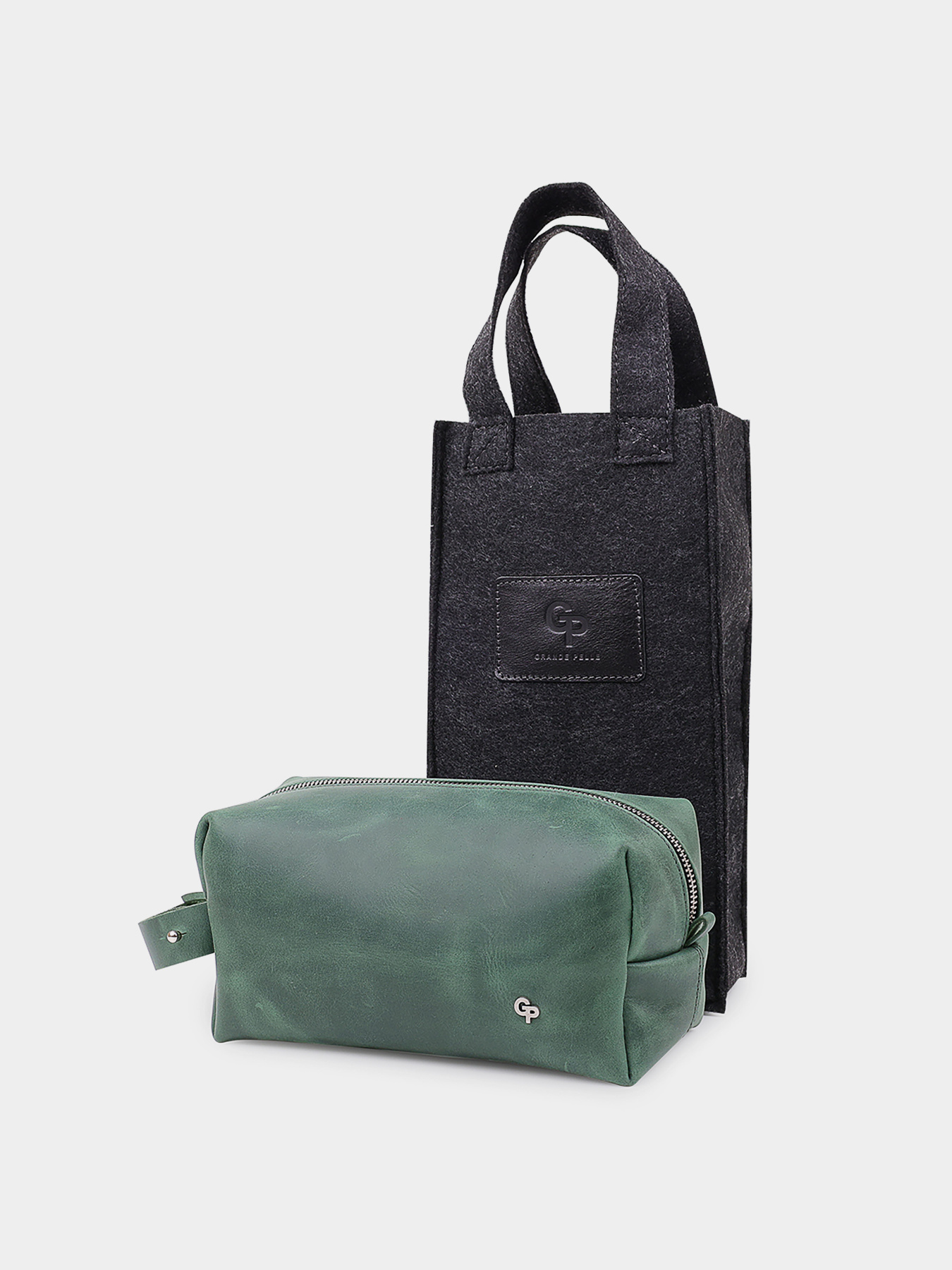 Кожаная Органайзер-косметичка унисекс GRANDE PELLE  Зеленый Grande Pelle модель bag24_11573 Фото