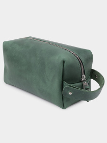 Кожаная Органайзер-косметичка унисекс GRANDE PELLE  Зеленый Grande Pelle модель bag24_11573 Фото