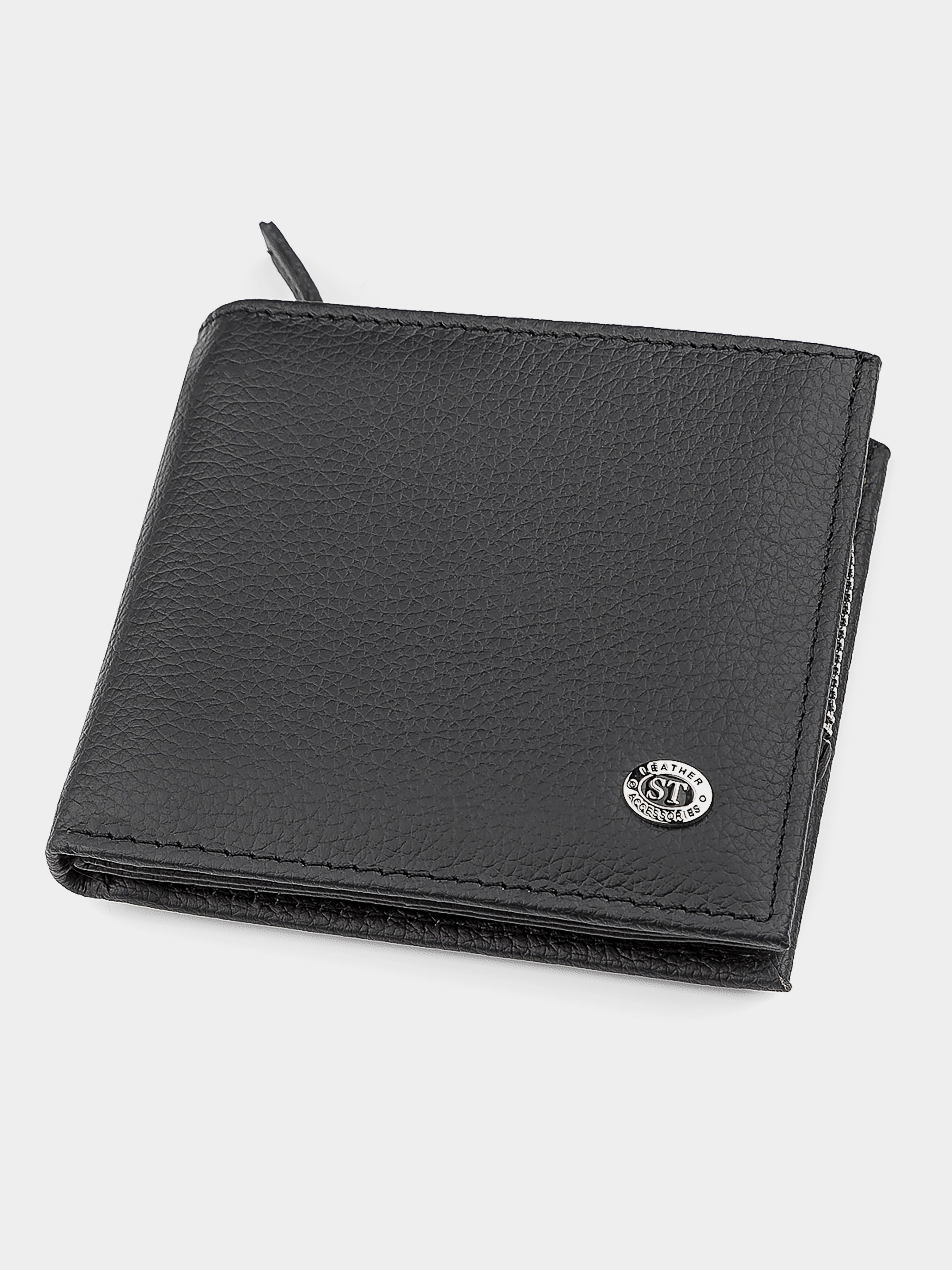 ST Leather Accessories Гаманець (bag24_18343) Чоловіче колір - Чорний матеріал - Шкіра ST Leather Accessories - купити в Україні