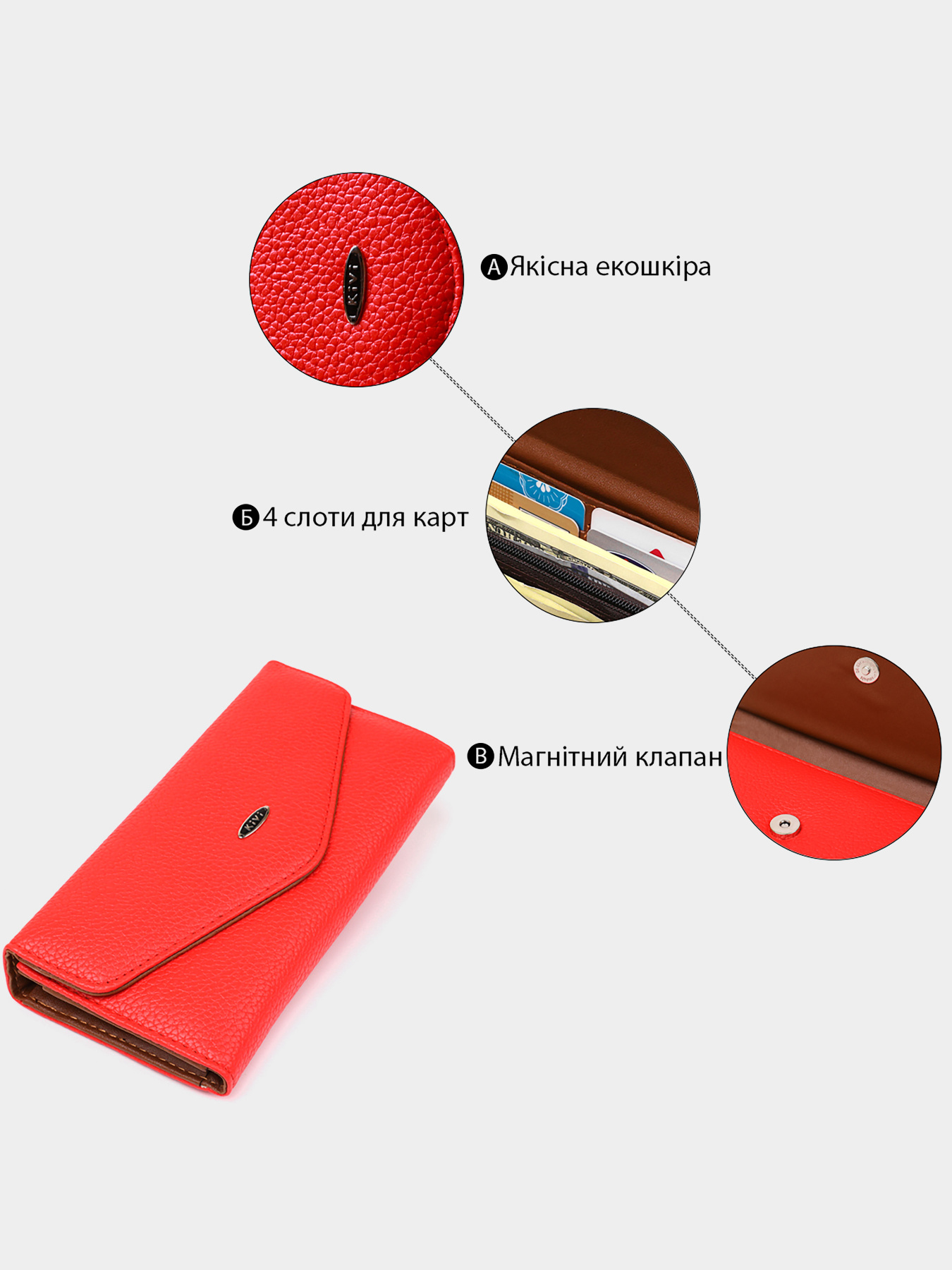 Кошелек Kivi модель bag24_19063 Фото