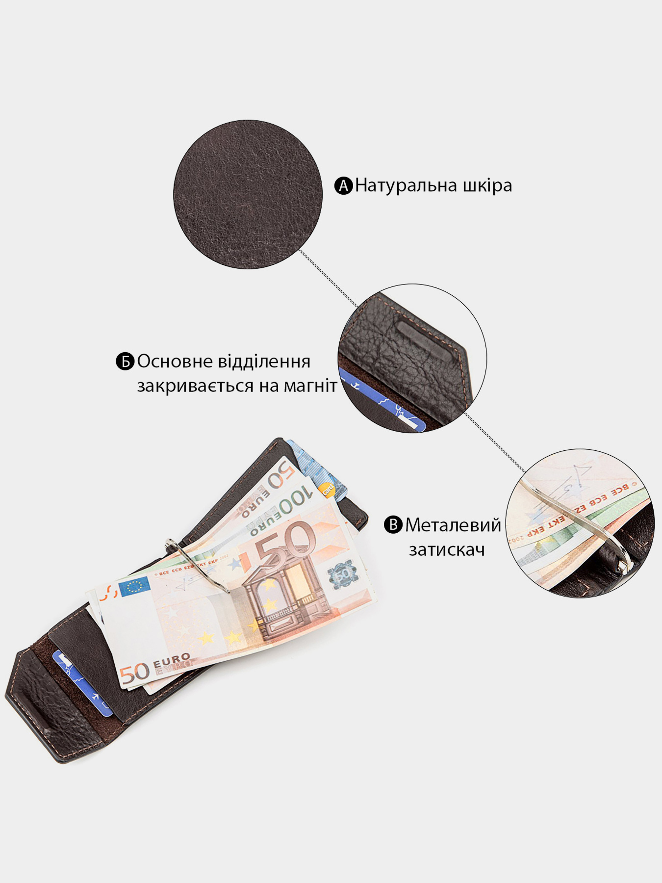 Портмоне Grande Pelle модель bag24_11150 Фото