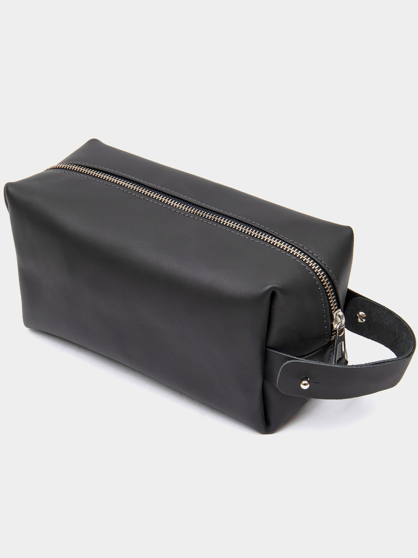 Мужской матовый кожаный несессер GRANDE PELLE  Черный Grande Pelle модель bag24_11508 Фото