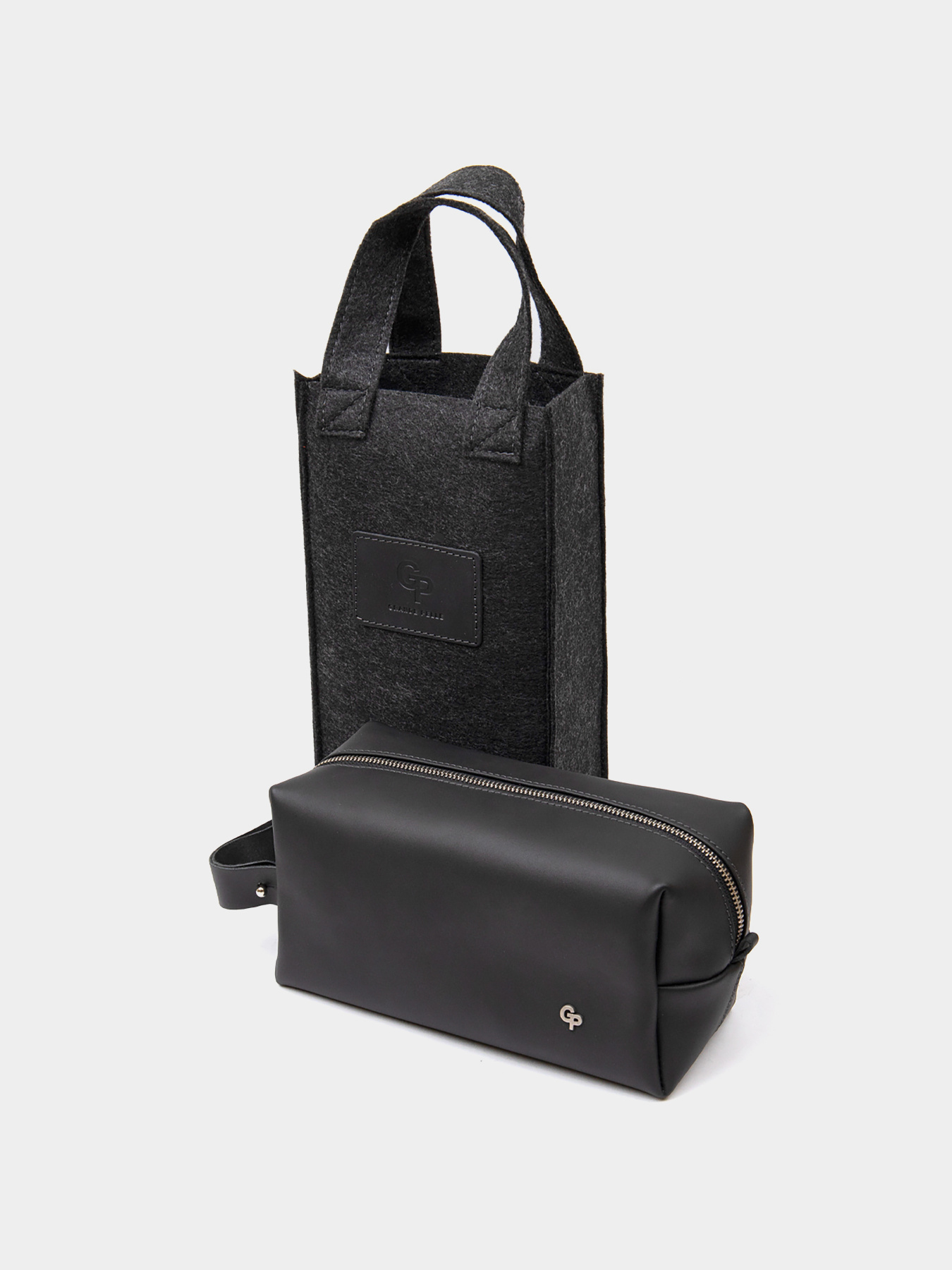 Мужской матовый кожаный несессер GRANDE PELLE  Черный Grande Pelle модель bag24_11508 Фото