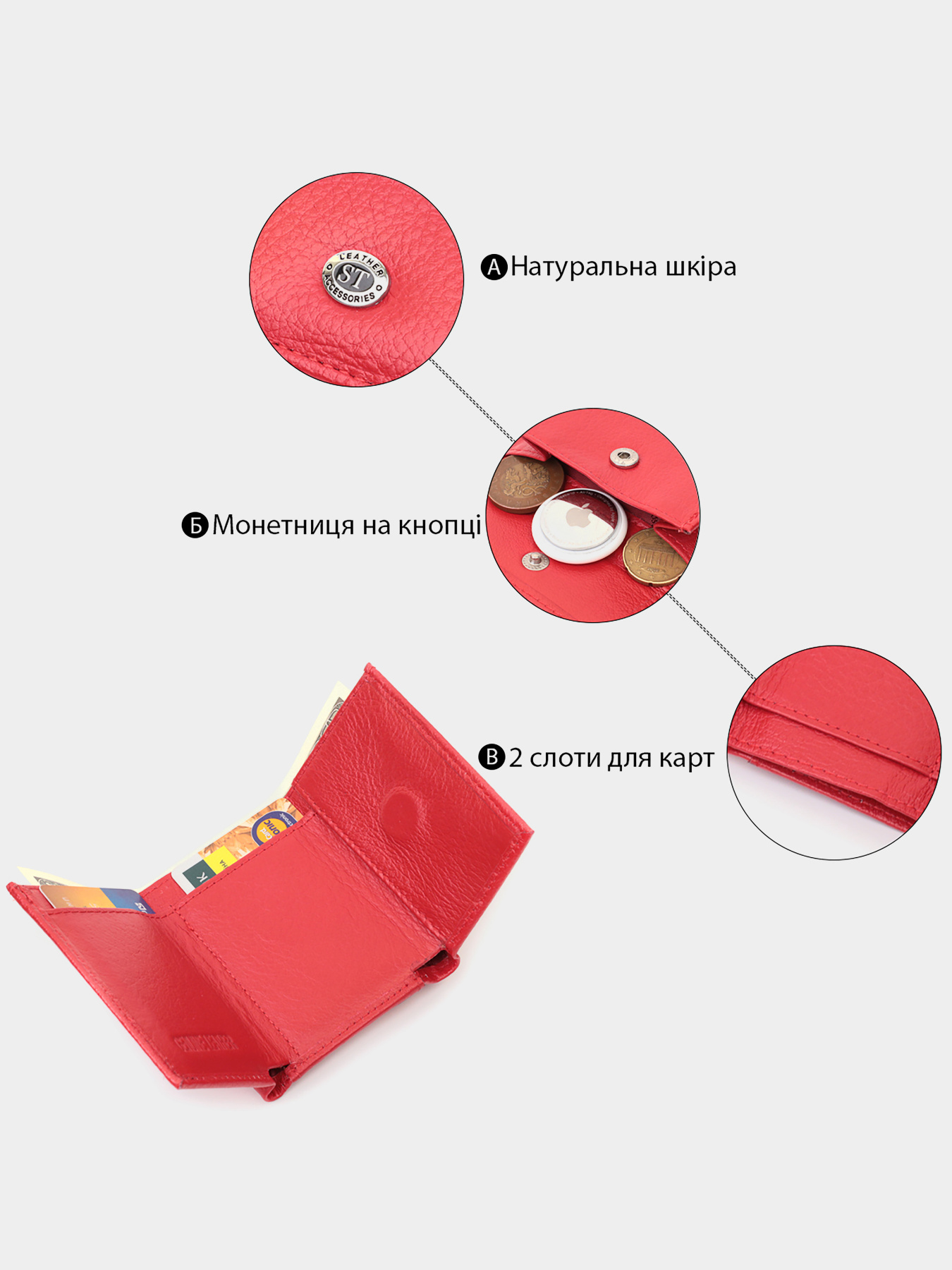 Гаманець ST Leather Accessories модель bag24_22729 Фото