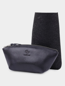 Кожаная женская Органайзер-косметичка GRANDE PELLE  Черный Grande Pelle модель bag24_11570 Фото