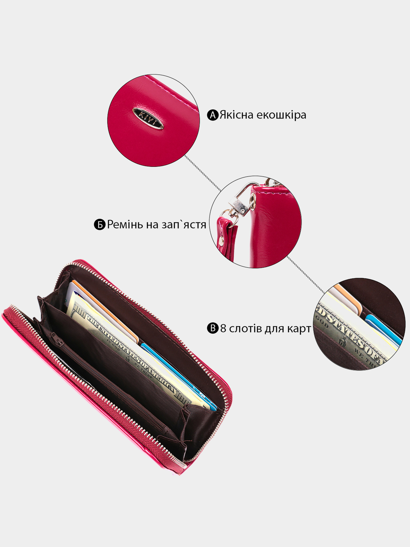 Гаманець Kivi модель bag24_19039 Фото