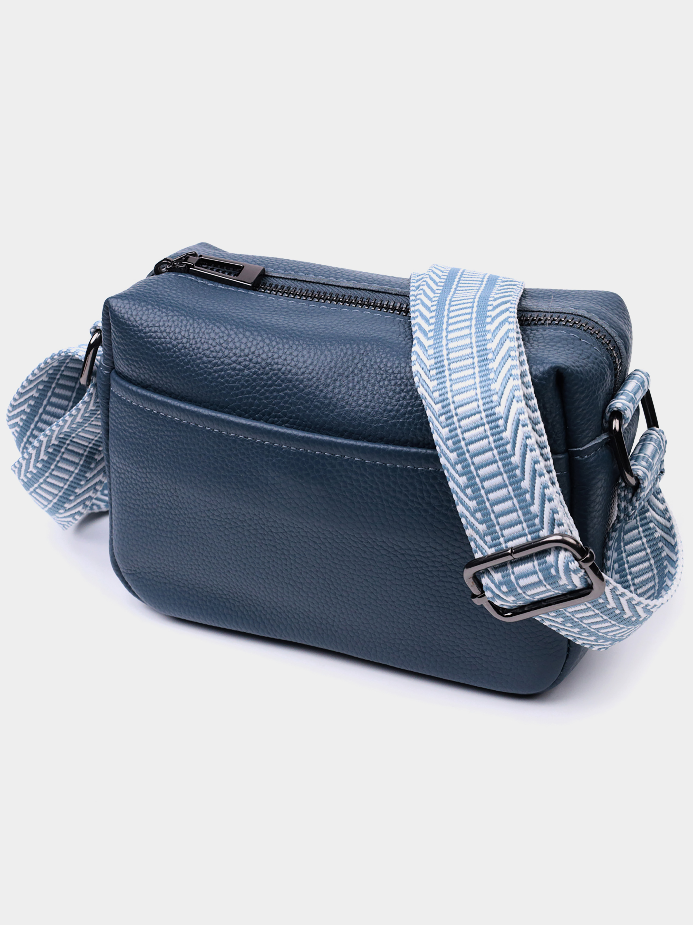 Vintage Крос-боді (bag24_22605) Жіноче колір - Синій матеріал - Шкіра Vintage - купити в Україні