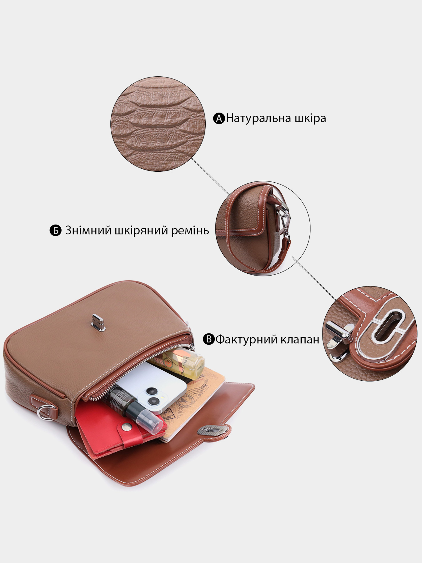 Кросс-боди Vintage модель bag24_22621 Фото