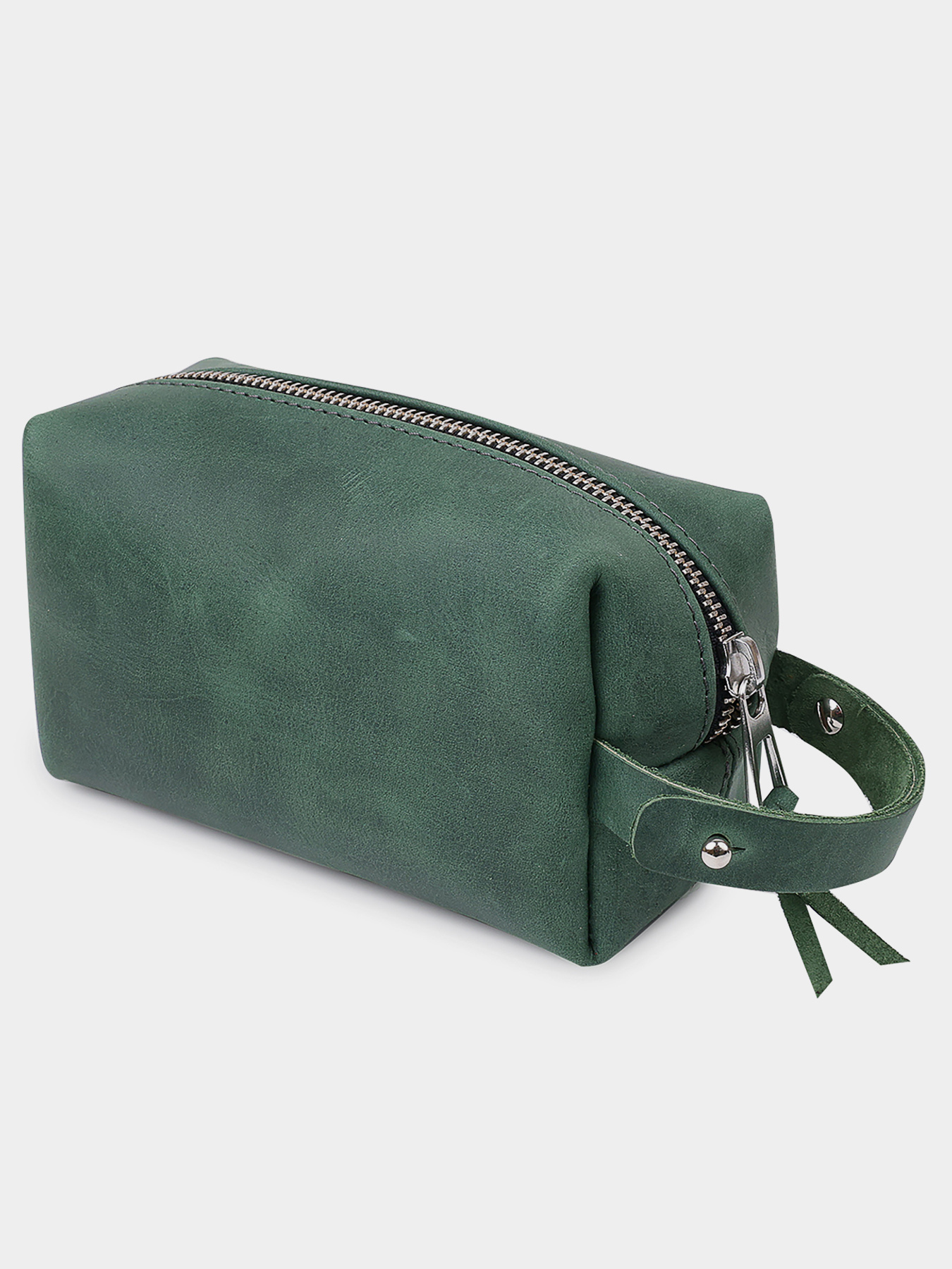 Кожаная Органайзер-косметичка унисекс GRANDE PELLE  Зеленый Grande Pelle модель bag24_11571 Фото