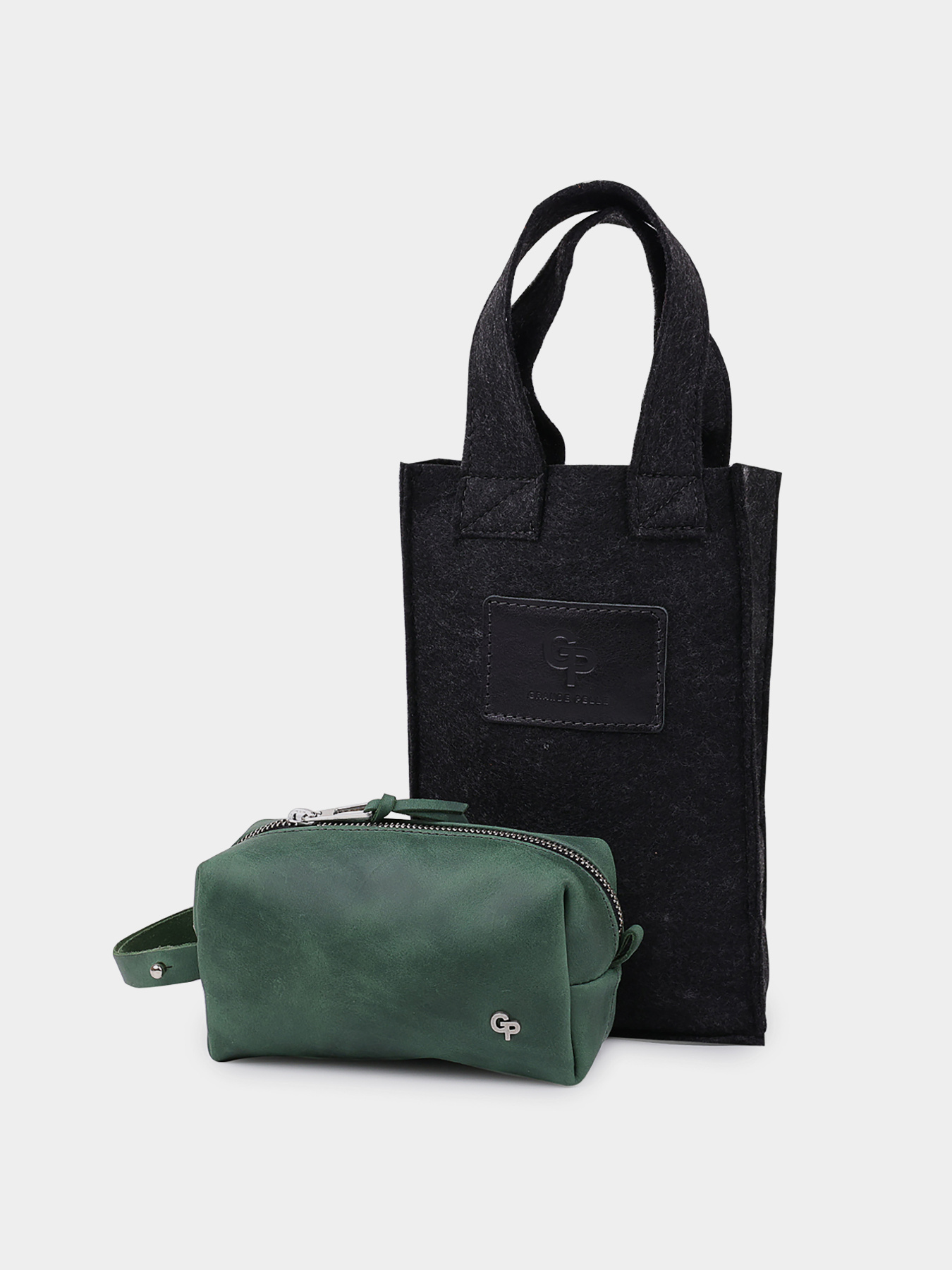 Кожаная Органайзер-косметичка унисекс GRANDE PELLE  Зеленый Grande Pelle модель bag24_11571 Фото