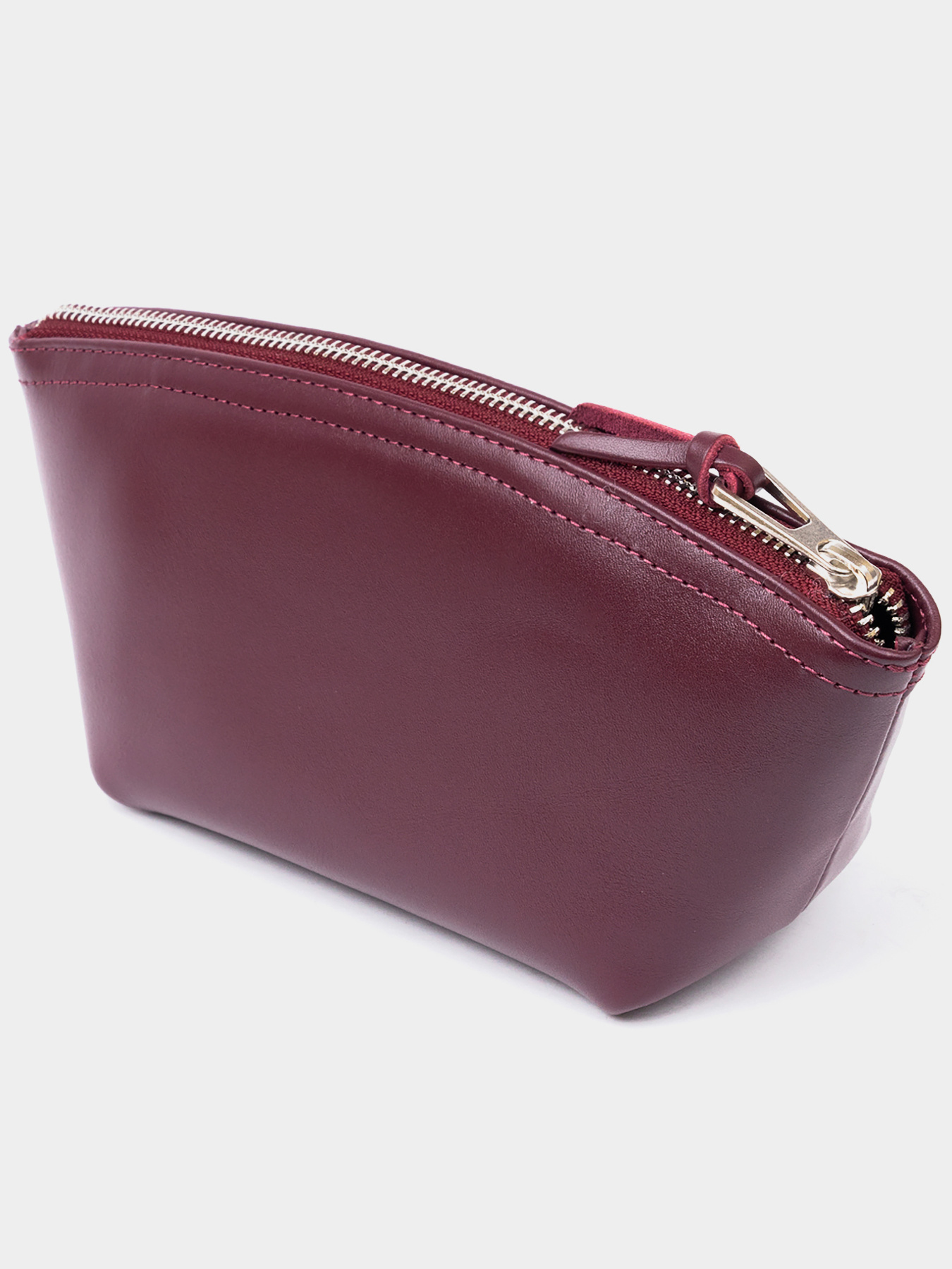 Женская Органайзер-косметичка из кожи Amelin GRANDE PELLE  Сливовая Grande Pelle модель bag24_11300 Фото