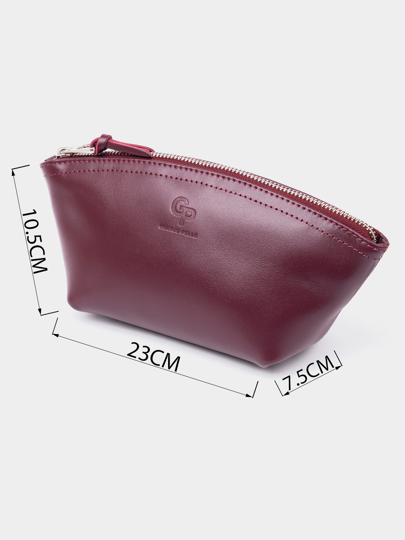 Женская Органайзер-косметичка из кожи Amelin GRANDE PELLE  Сливовая Grande Pelle модель bag24_11300 Фото