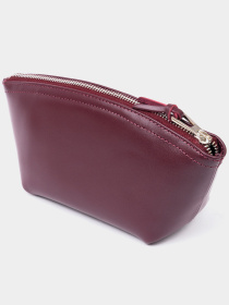 Женская Органайзер-косметичка из кожи Amelin GRANDE PELLE  Сливовая Grande Pelle модель bag24_11300 Фото