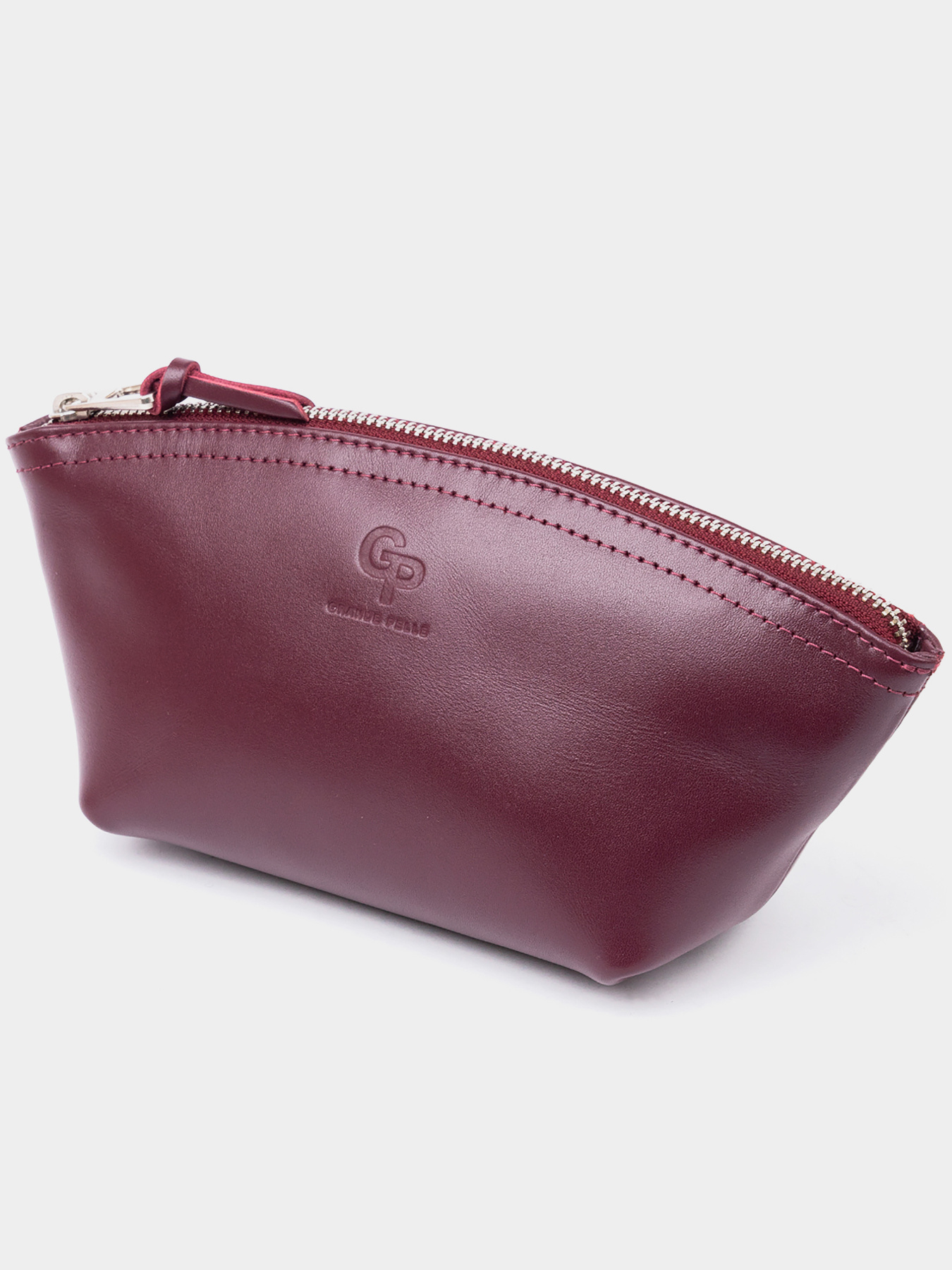 Жіноча Органайзер-косметичка зі шкіри Amelin GRANDE PELLE  Сливова Grande Pelle модель bag24_11300 Фото