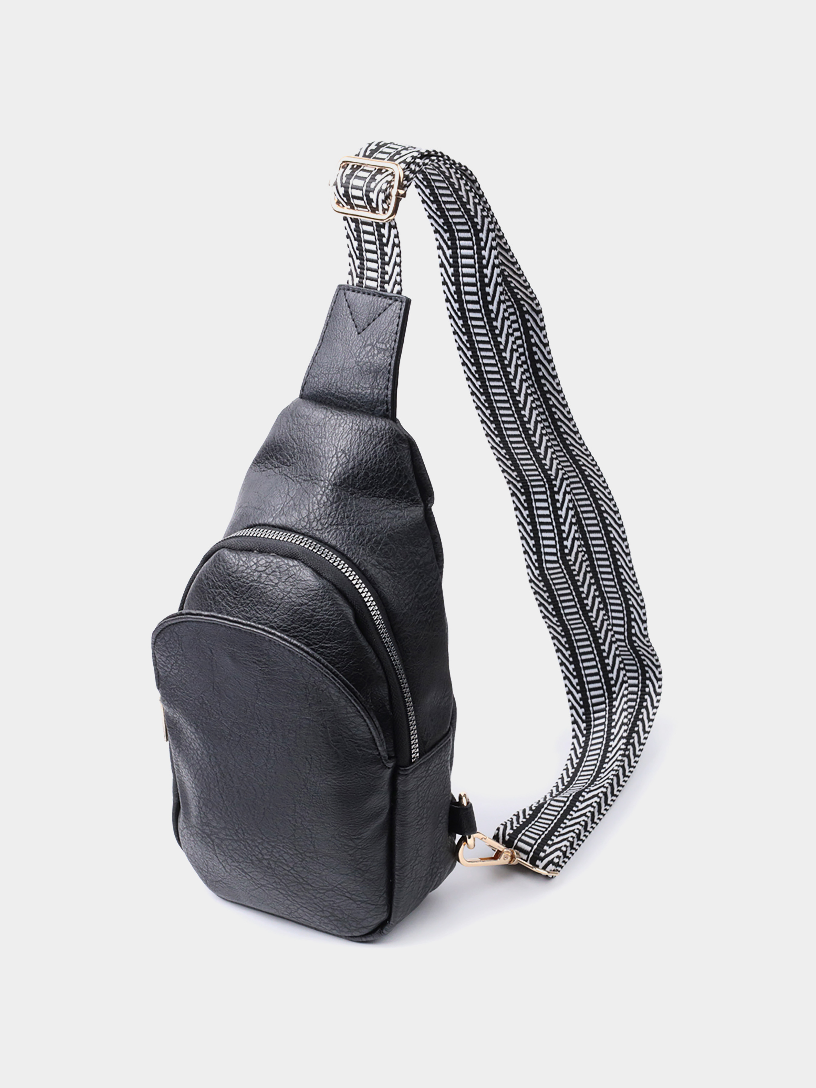 Vintage Крос-боді (bag24_22781) Жіноче колір - Чорний матеріал - Екошкіра