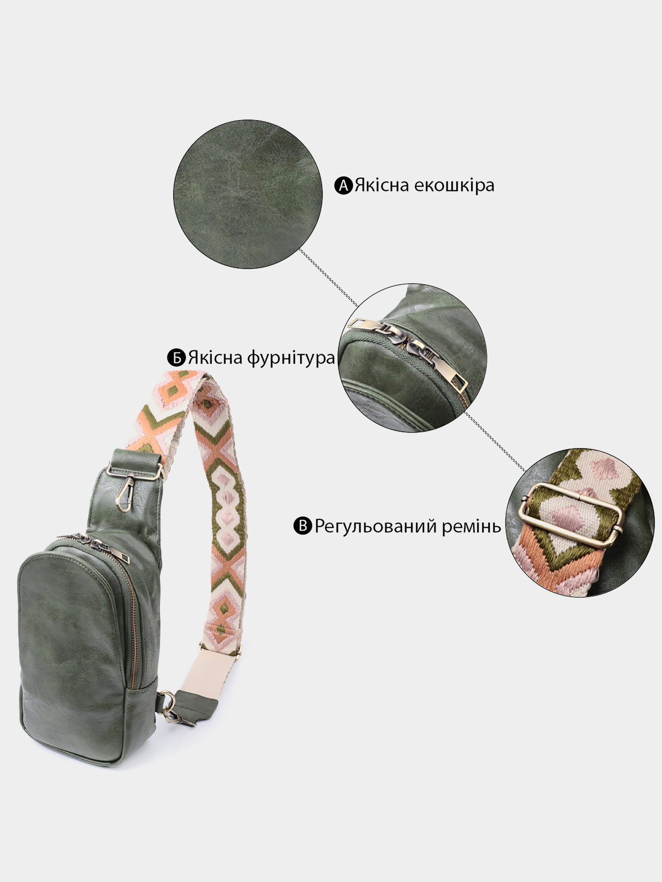 Крос-боді Vintage модель bag24_22791 Фото