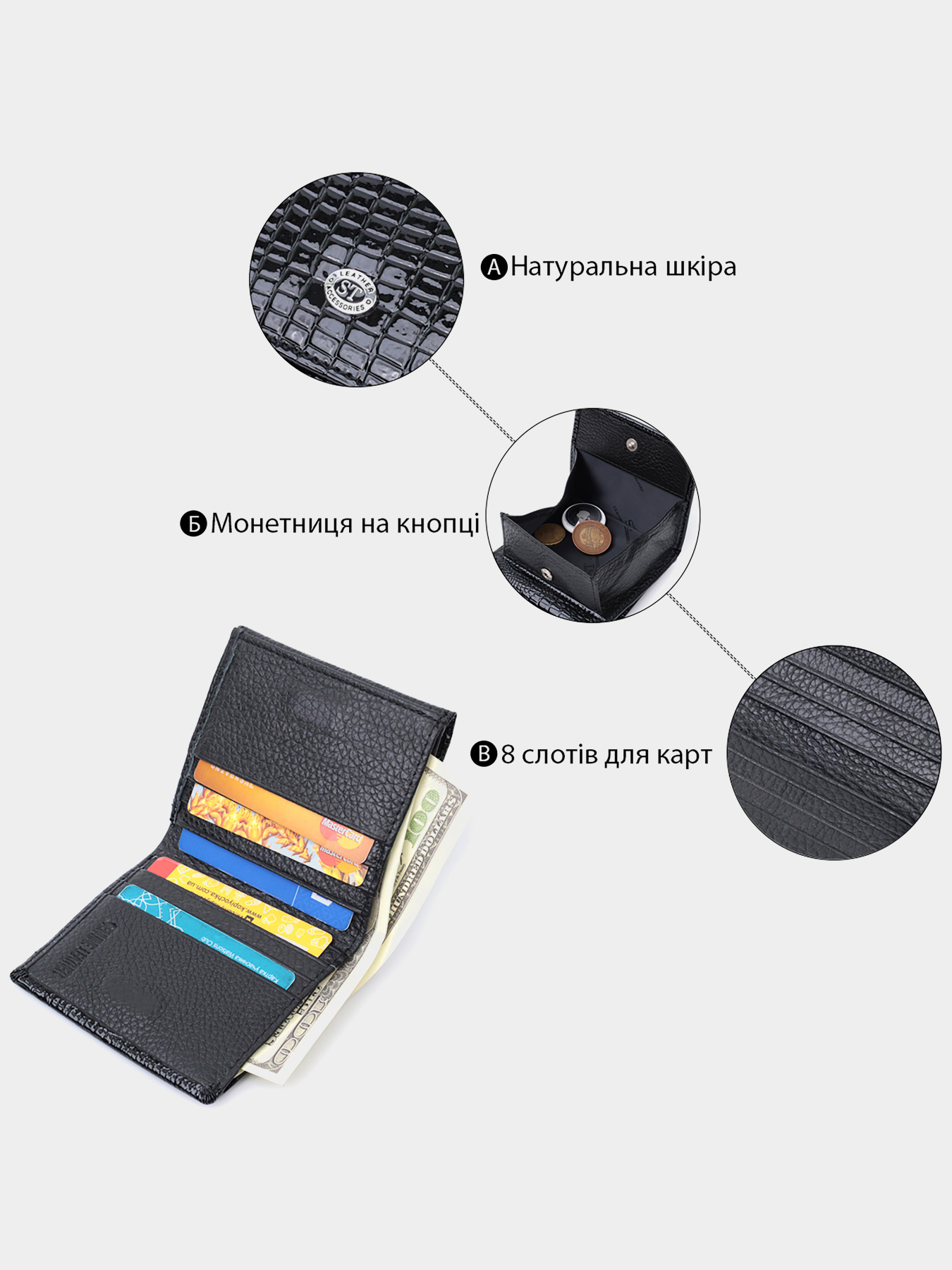 Гаманець ST Leather Accessories модель bag24_22688 Фото