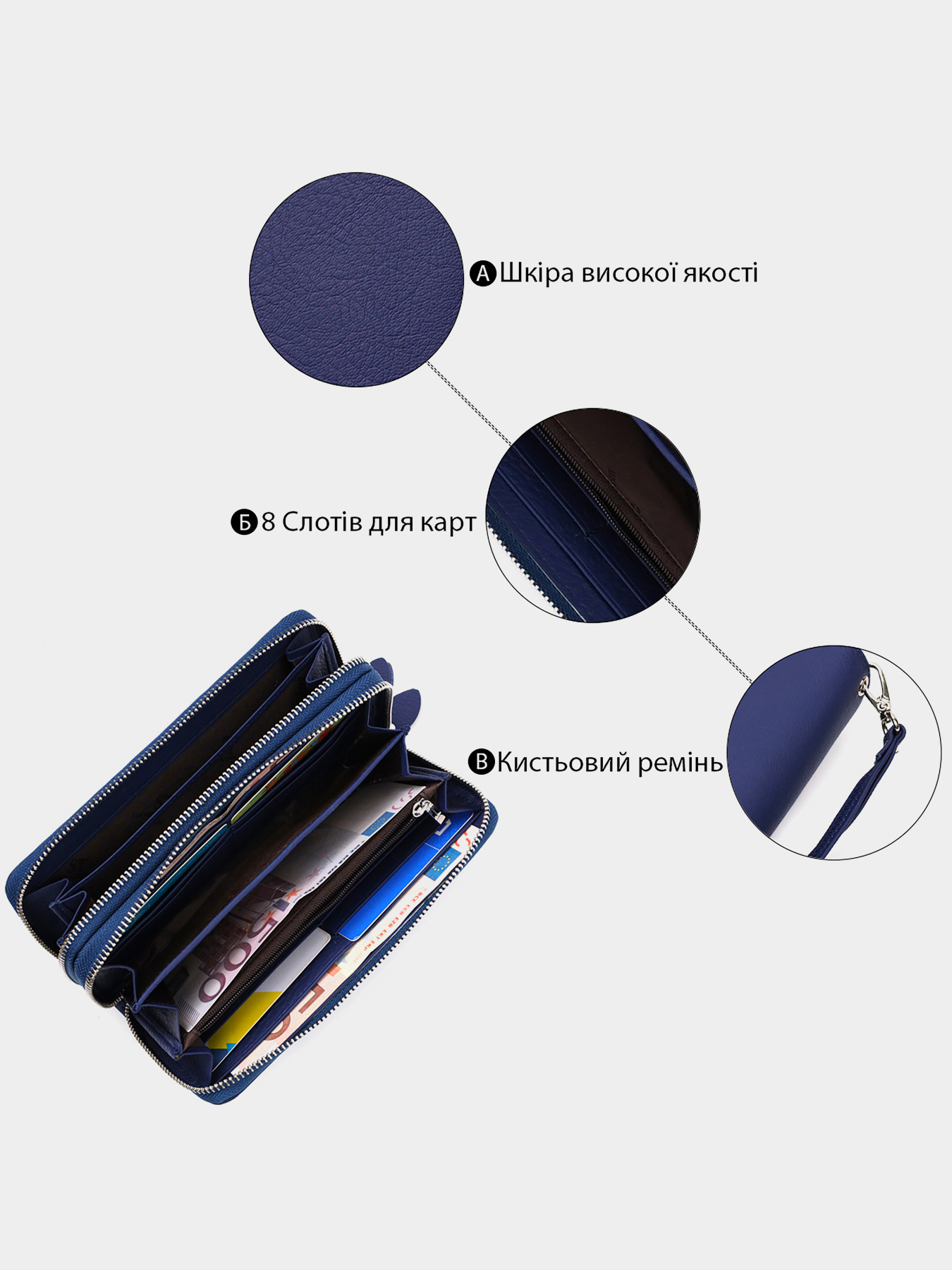 Кошелек ST Leather Accessories модель bag24_19431 Фото