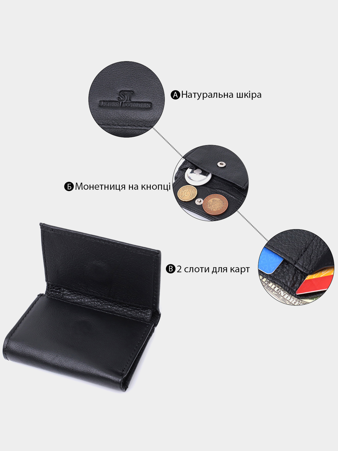 Гаманець ST Leather Accessories модель bag24_22742 Фото