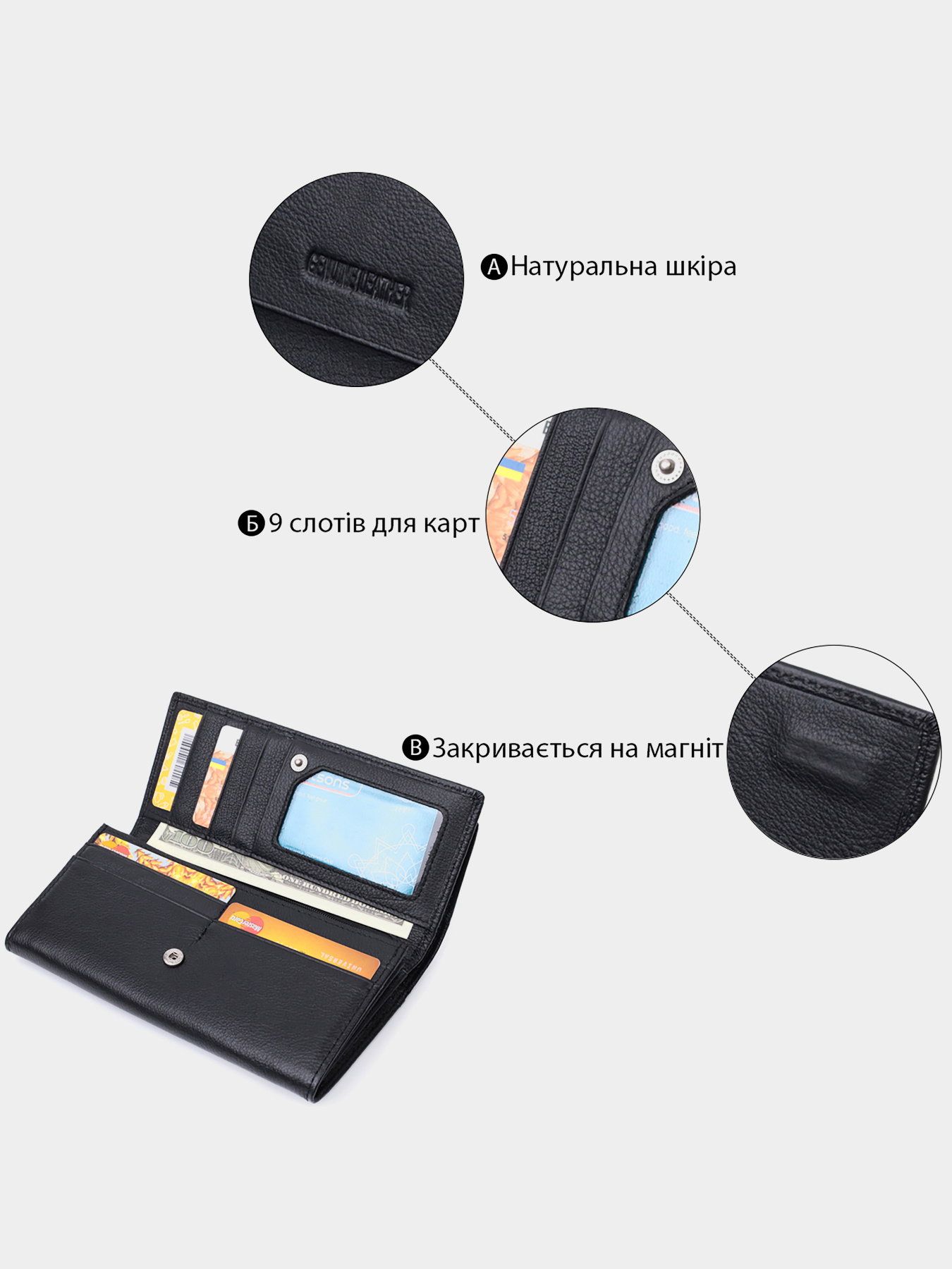 Кошелек ST Leather Accessories модель bag24_22696 Фото