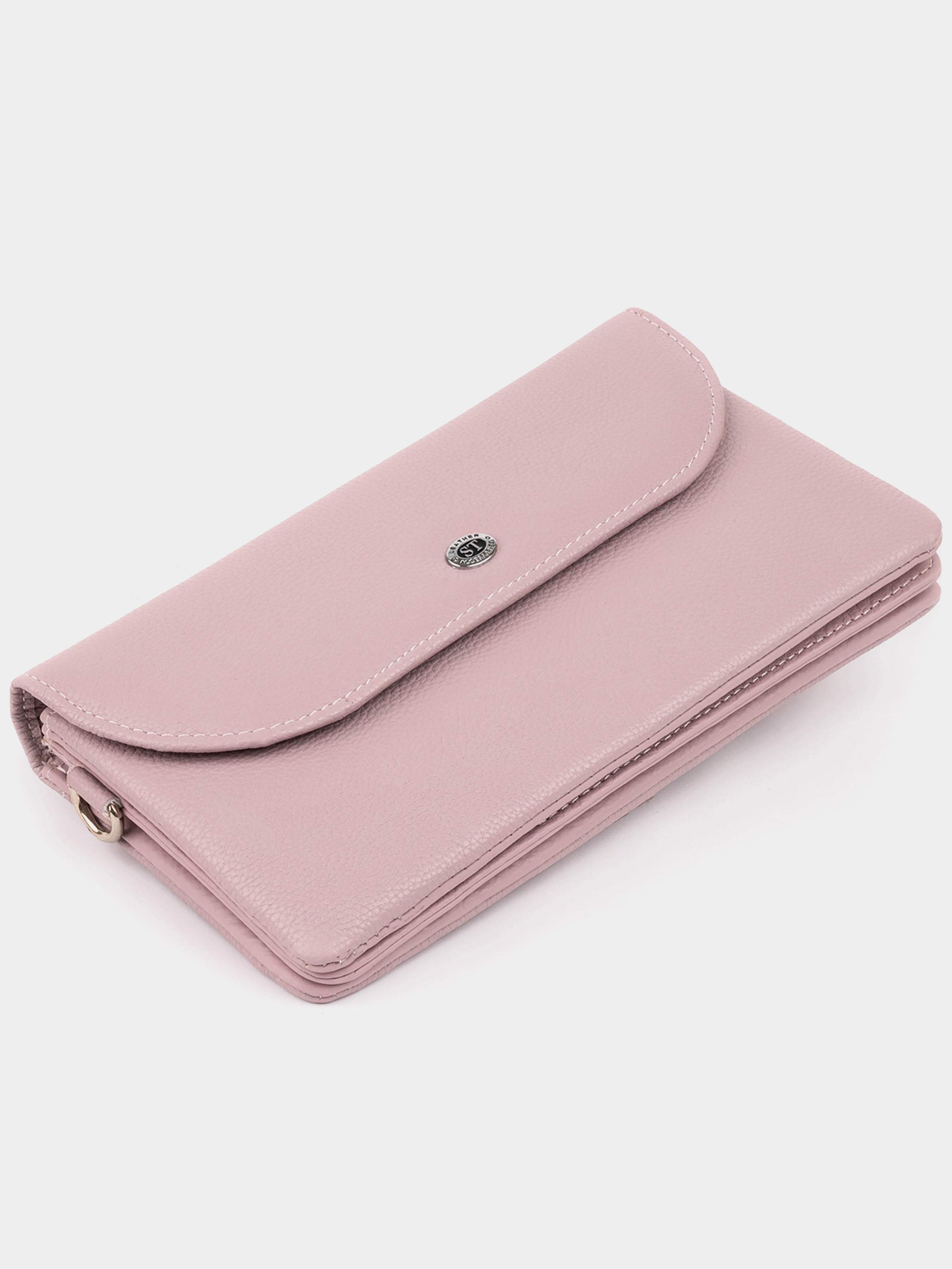 ST Leather Accessories Клатч (bag24_19322) Жіноче колір - Рожевий матеріал - Шкіра
