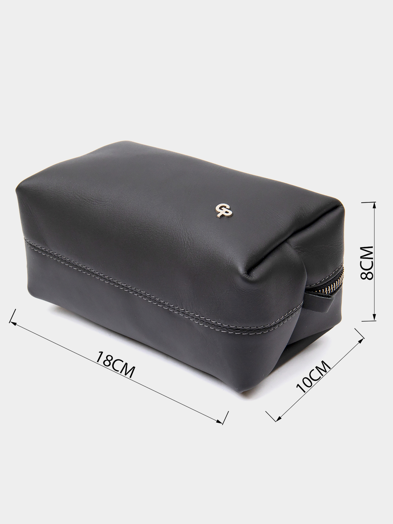 Матовий чоловічий шкіряний несесер GRANDE PELLE  Чорний Grande Pelle модель bag24_11509 Фото