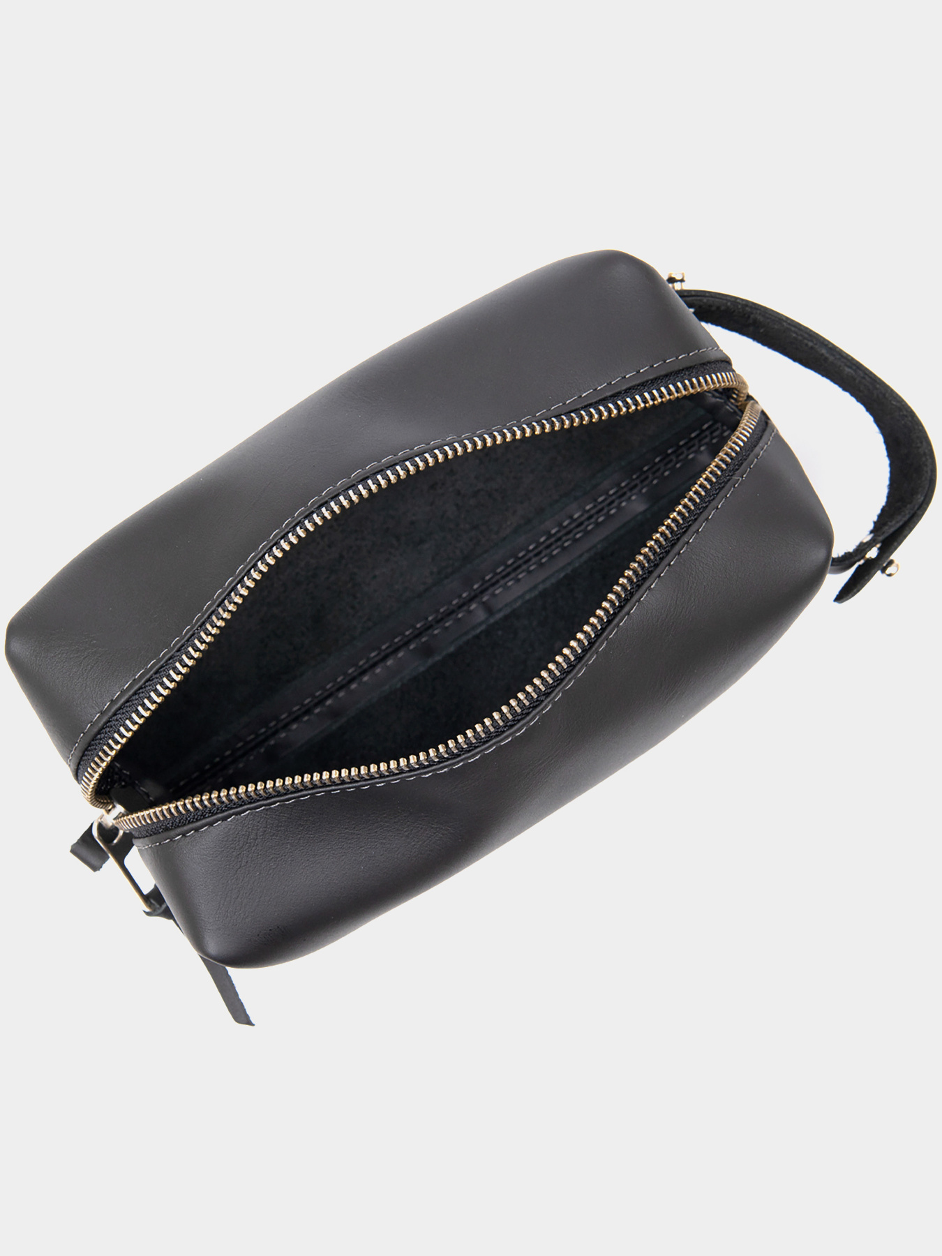 Матовий чоловічий шкіряний несесер GRANDE PELLE  Чорний Grande Pelle модель bag24_11509 Фото