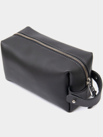 Матовий чоловічий шкіряний несесер GRANDE PELLE  Чорний Grande Pelle модель bag24_11509 Фото