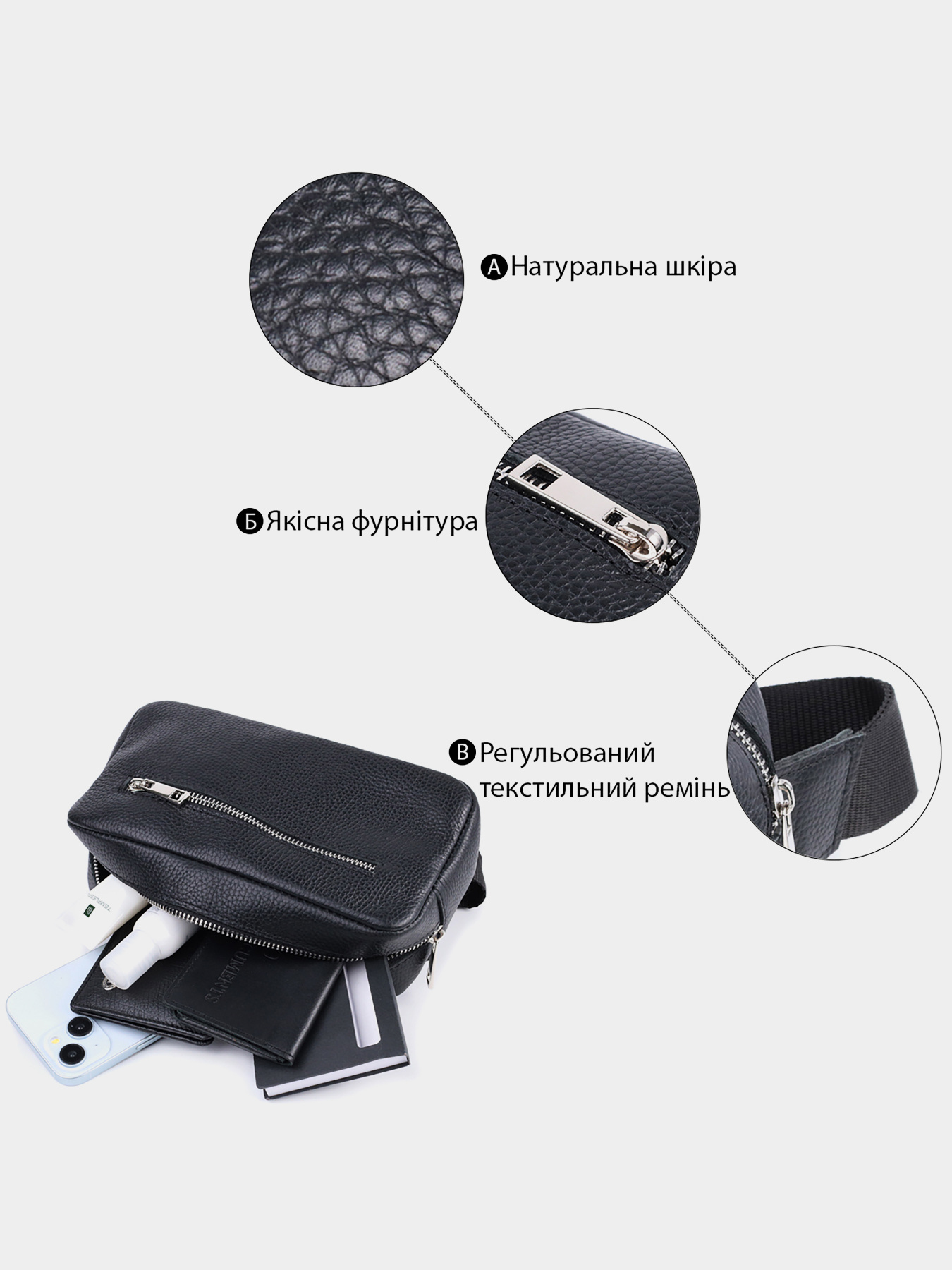 Поясная сумка Shvigel модель bag24_22826 Фото