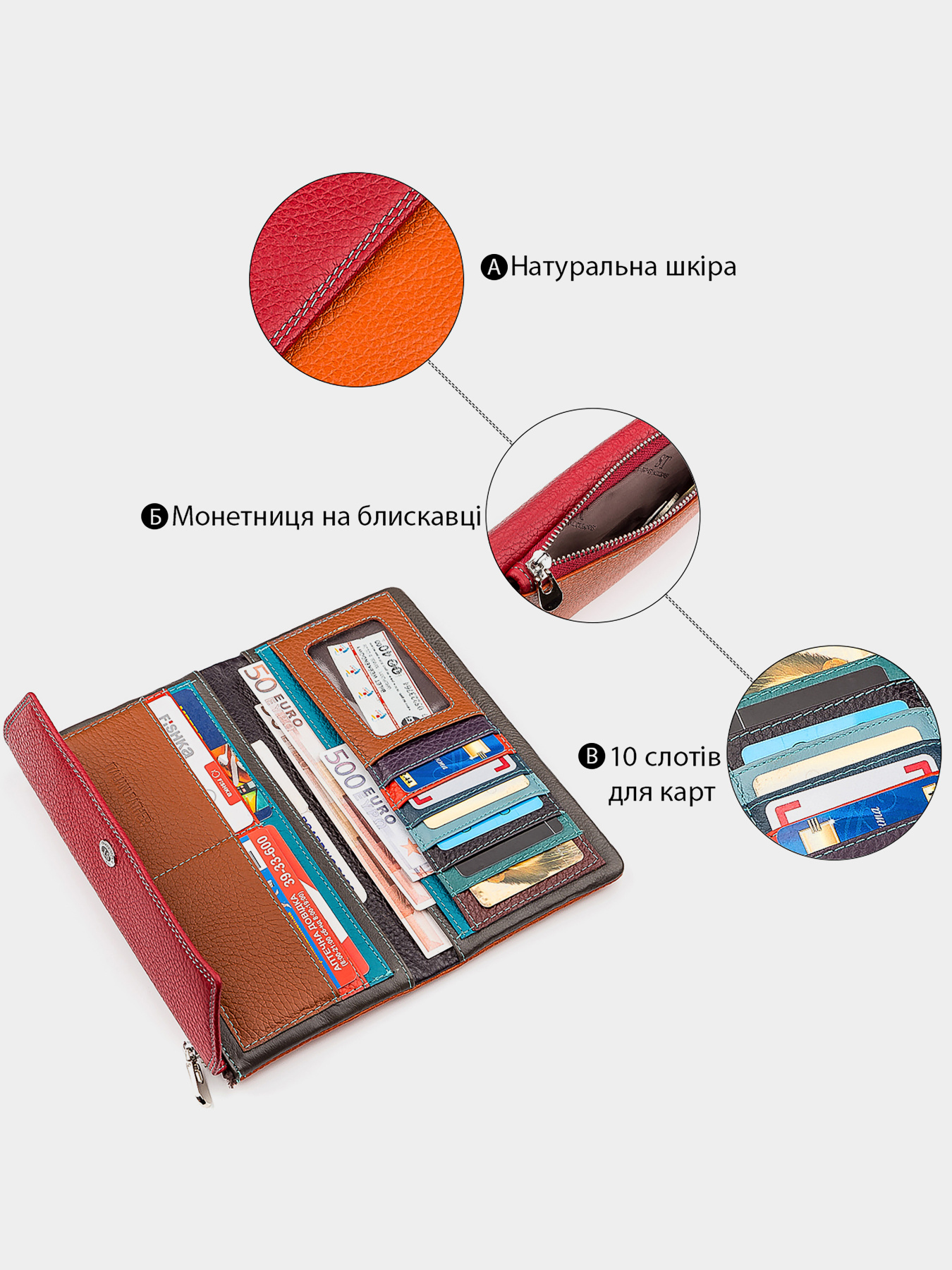 Гаманець ST Leather Accessories модель bag24_18406 Фото