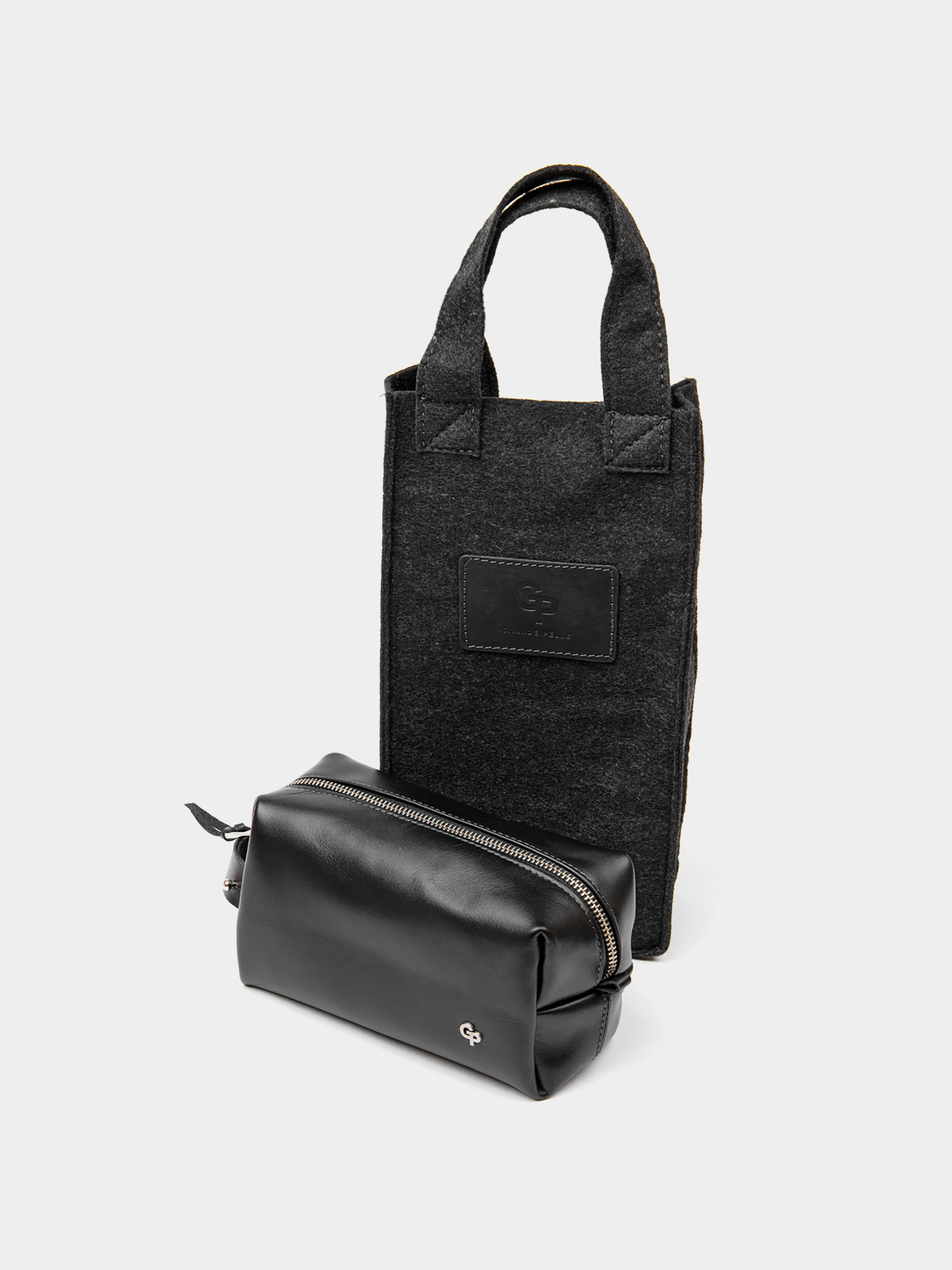 Кожаная мужская Органайзер-косметичка GRANDE PELLE  Черный Grande Pelle модель bag24_11415 Фото