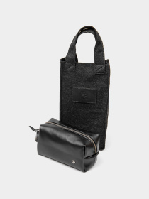 Кожаная мужская Органайзер-косметичка GRANDE PELLE  Черный Grande Pelle модель bag24_11415 Фото