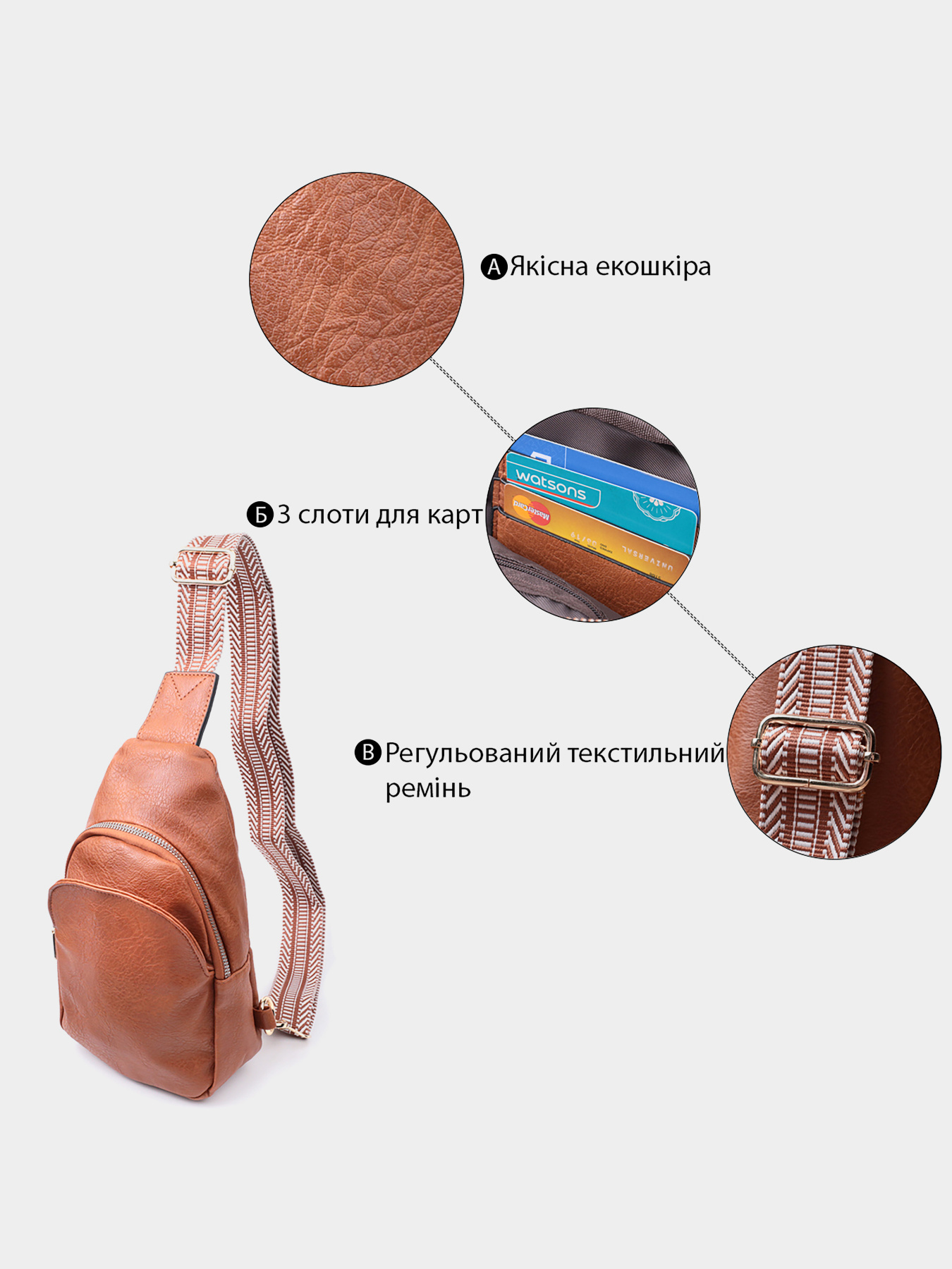 Кросс-боди Vintage модель bag24_22780 Фото