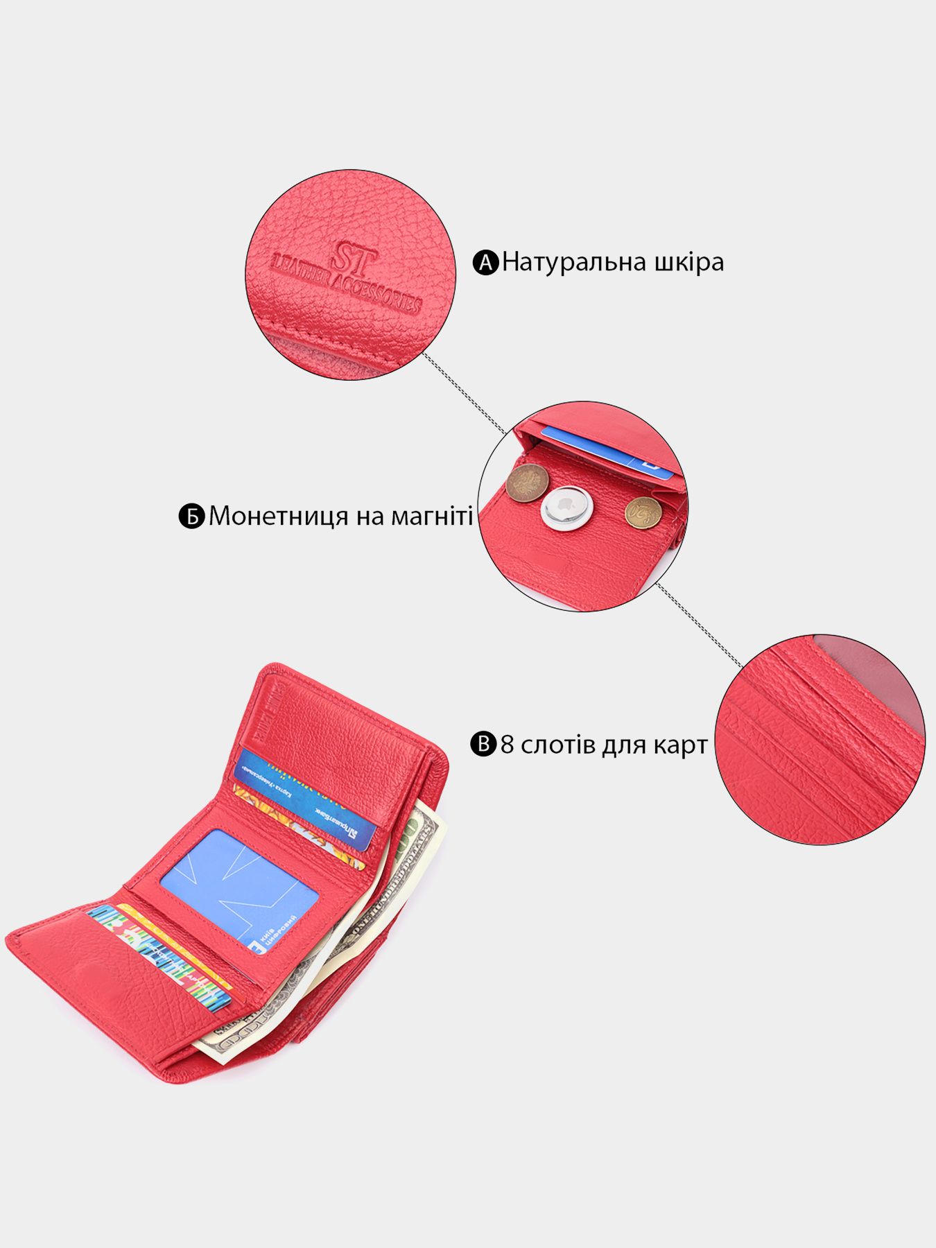 Гаманець ST Leather Accessories модель bag24_22727 Фото