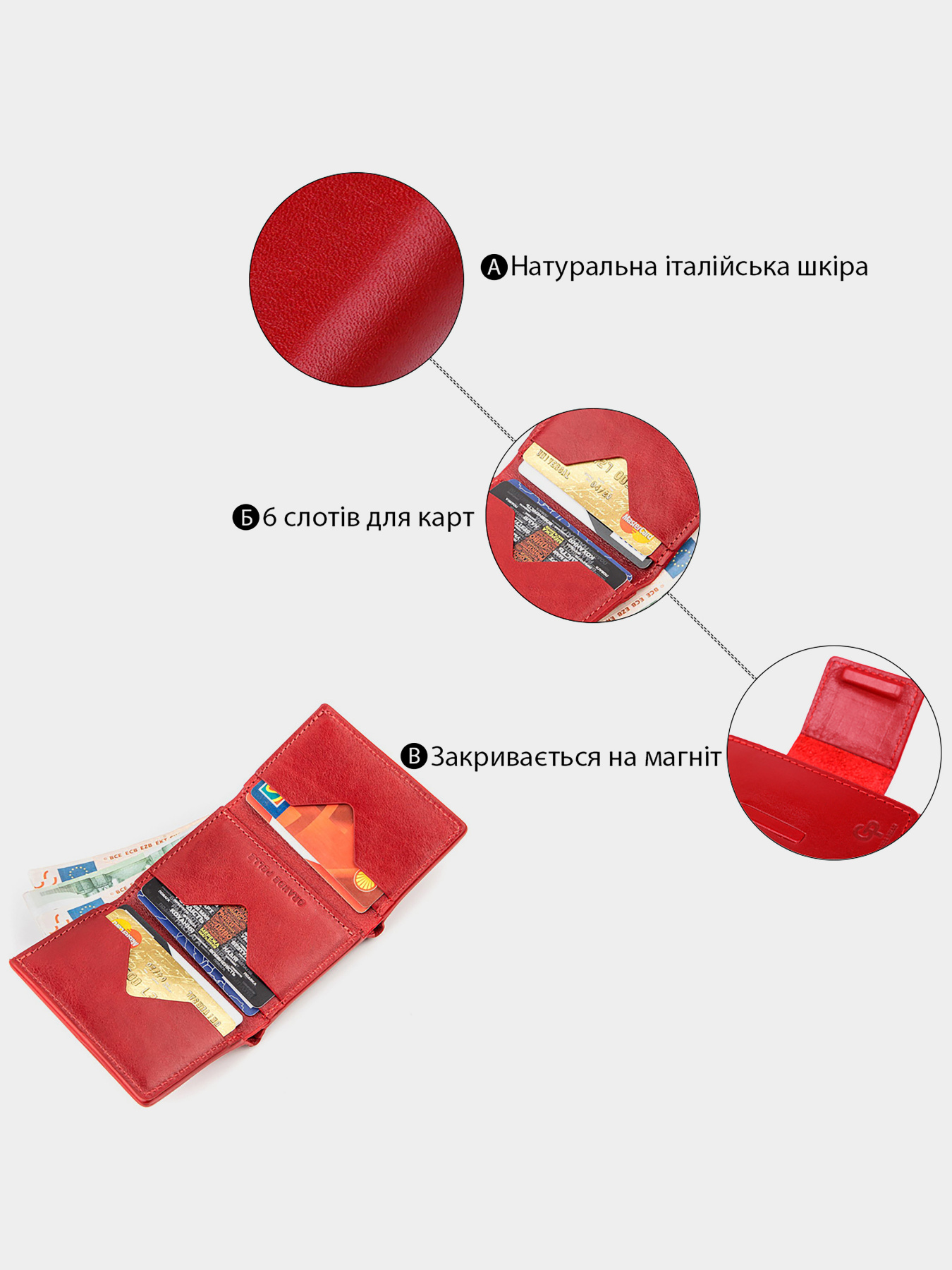 Портмоне Grande Pelle модель bag24_11153 Фото