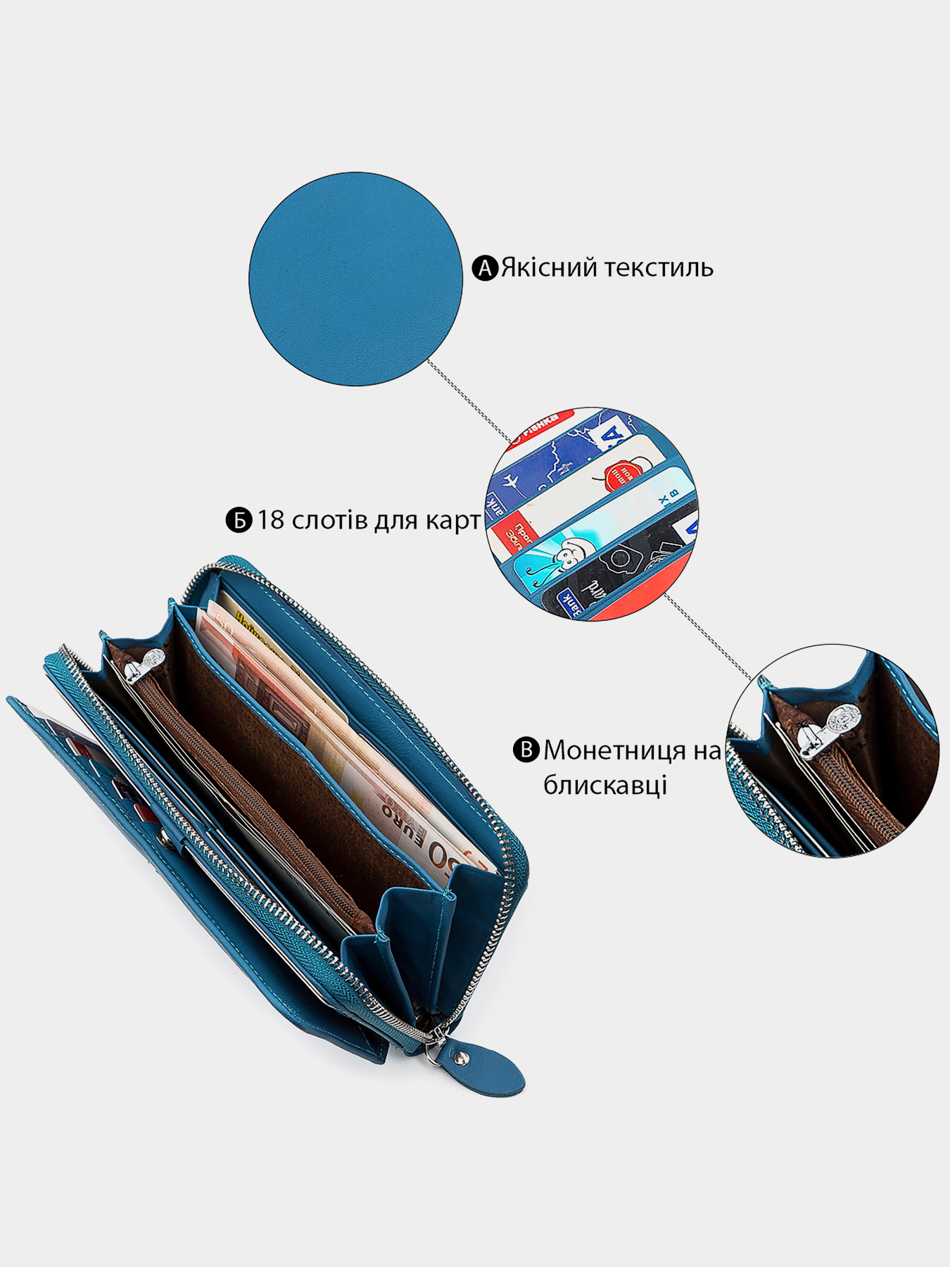 Кошелек Boston Leather Accessories модель bag24_18479 Фото