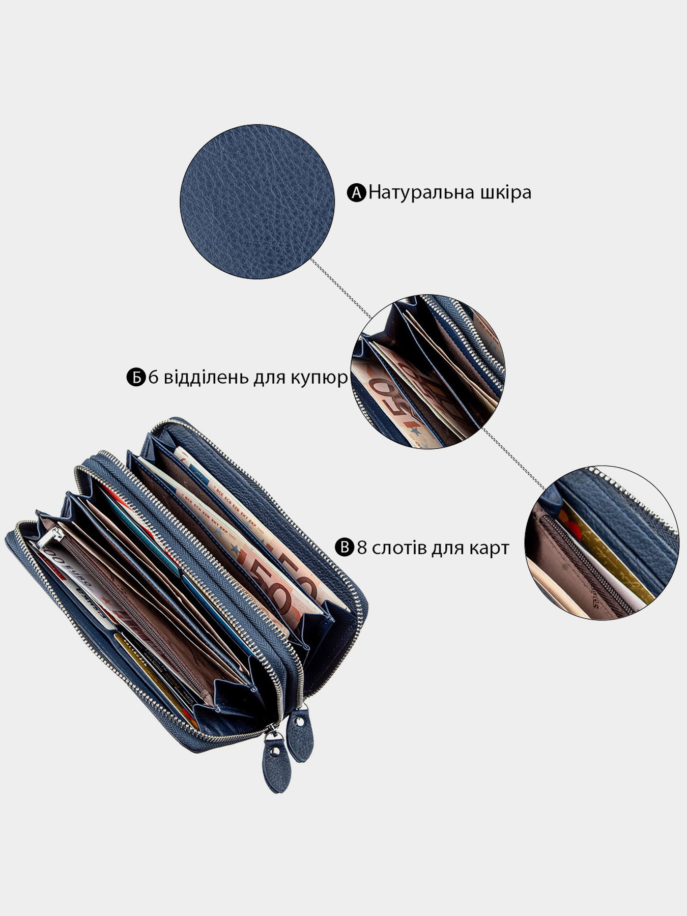 Гаманець ST Leather Accessories модель bag24_18869 Фото