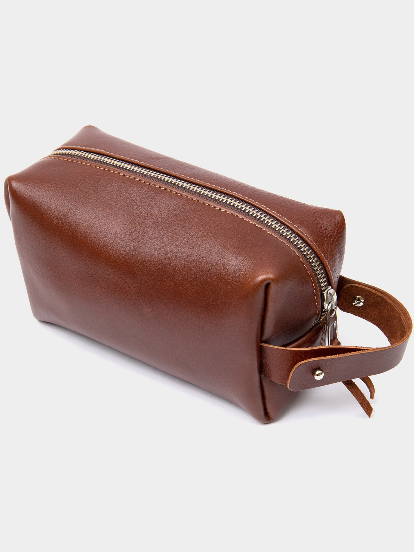 Мужской несессер из натуральной кожи GRANDE PELLE  Коричневый Grande Pelle модель bag24_11416 Фото