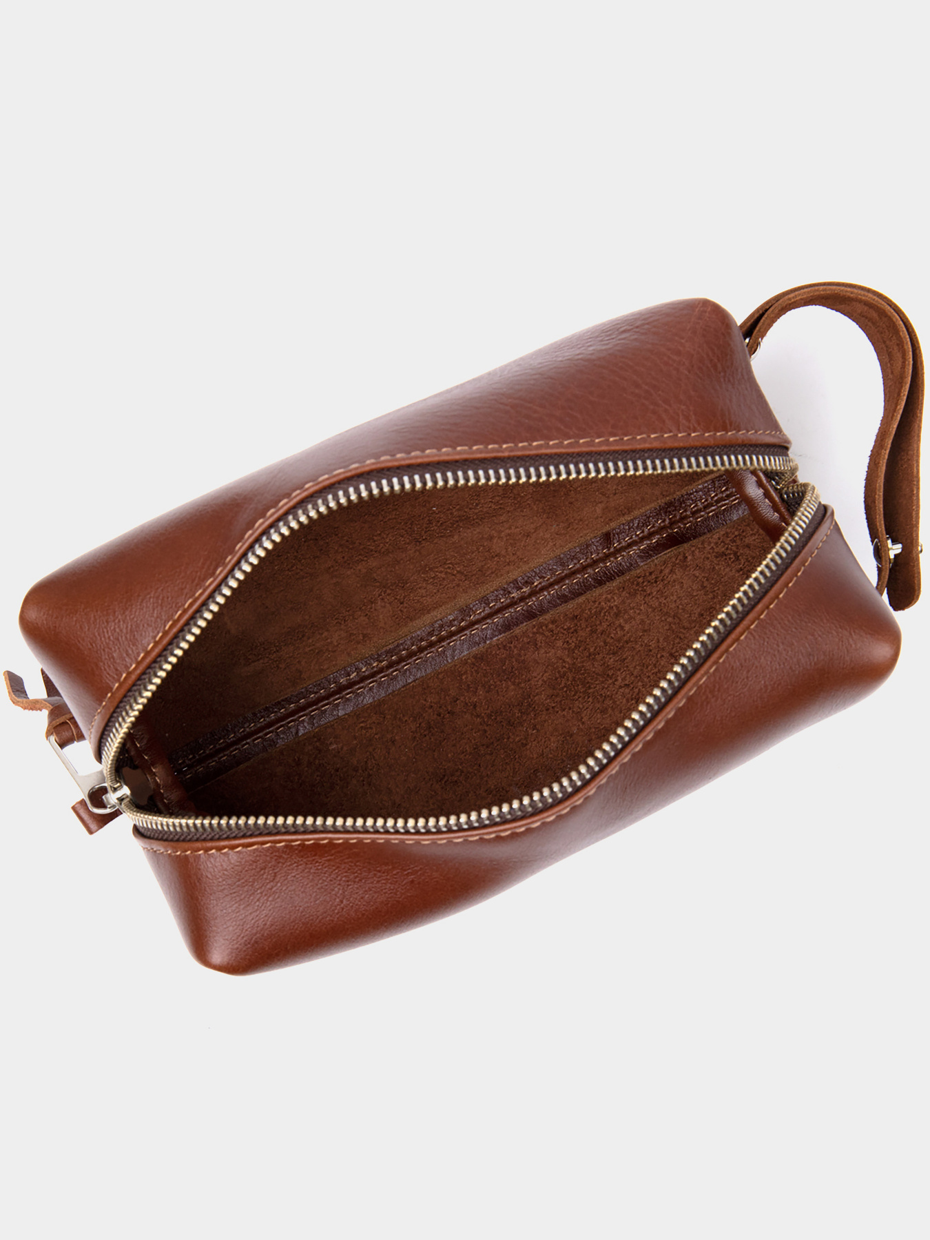 Мужской несессер из натуральной кожи GRANDE PELLE  Коричневый Grande Pelle модель bag24_11416 Фото