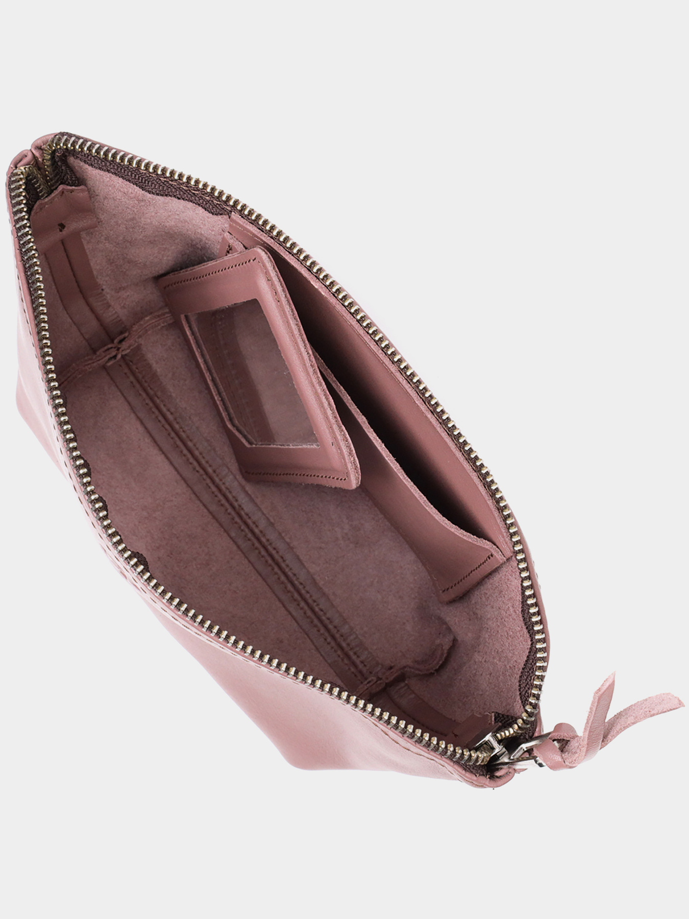 Очаровательная женская кожаная Органайзер-косметичка GRANDE PELLE  Пудровый Grande Pelle модель bag24_16793 Фото