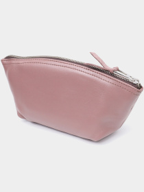 Очаровательная женская кожаная Органайзер-косметичка GRANDE PELLE  Пудровый Grande Pelle модель bag24_16793 Фото